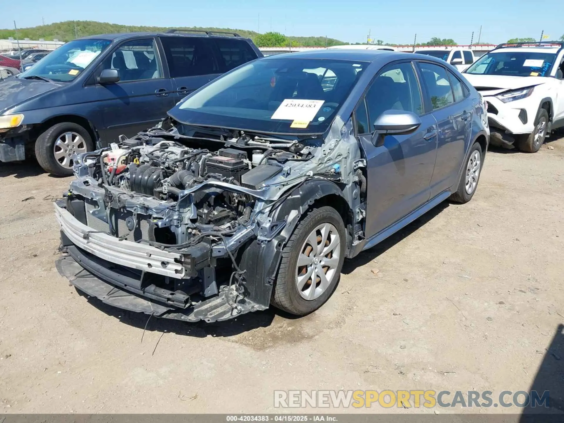 2 Фотография поврежденного автомобиля JTDEPRAE8LJ041877 TOYOTA COROLLA 2020
