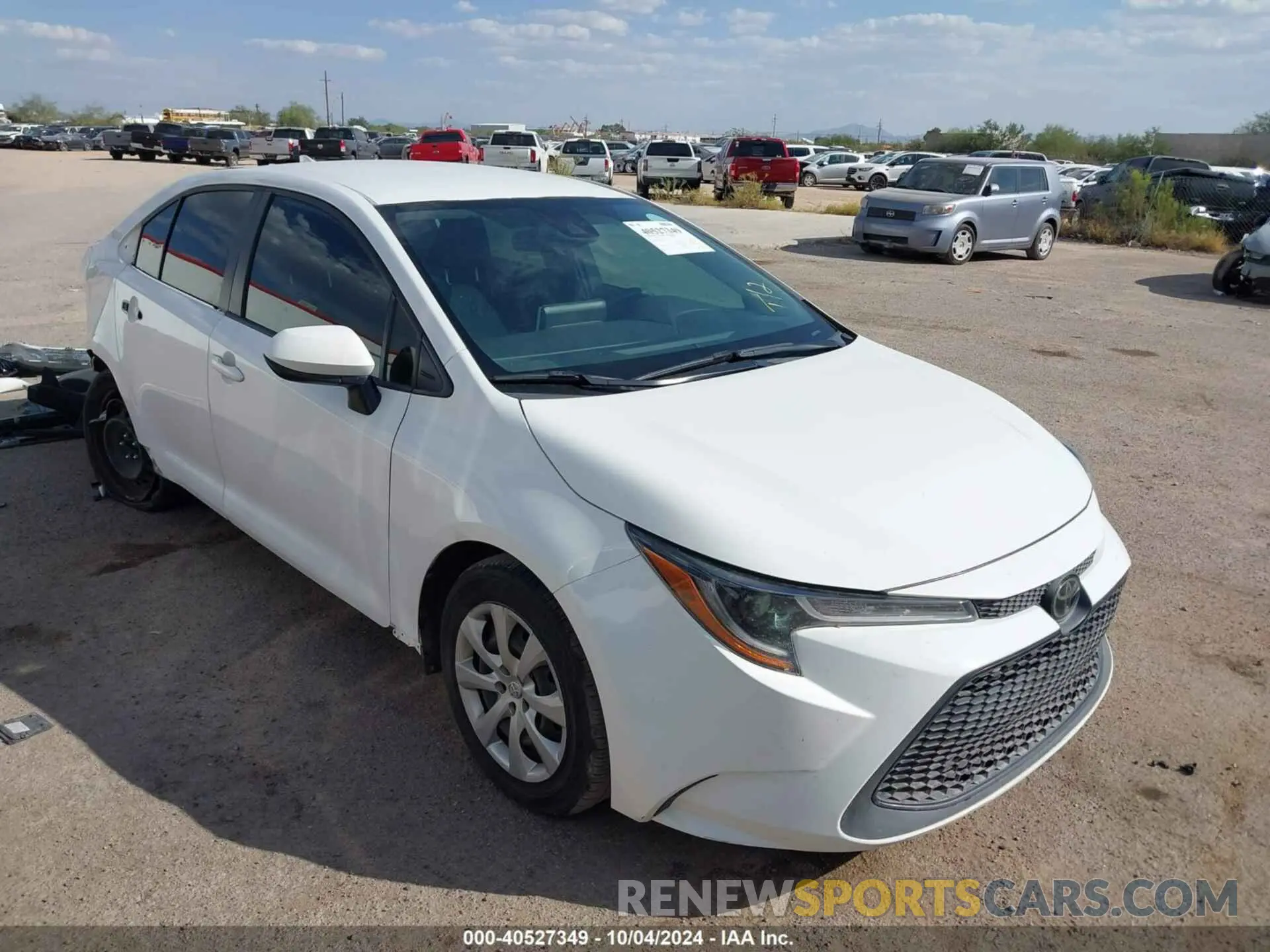 1 Фотография поврежденного автомобиля JTDEPRAE8LJ042642 TOYOTA COROLLA 2020