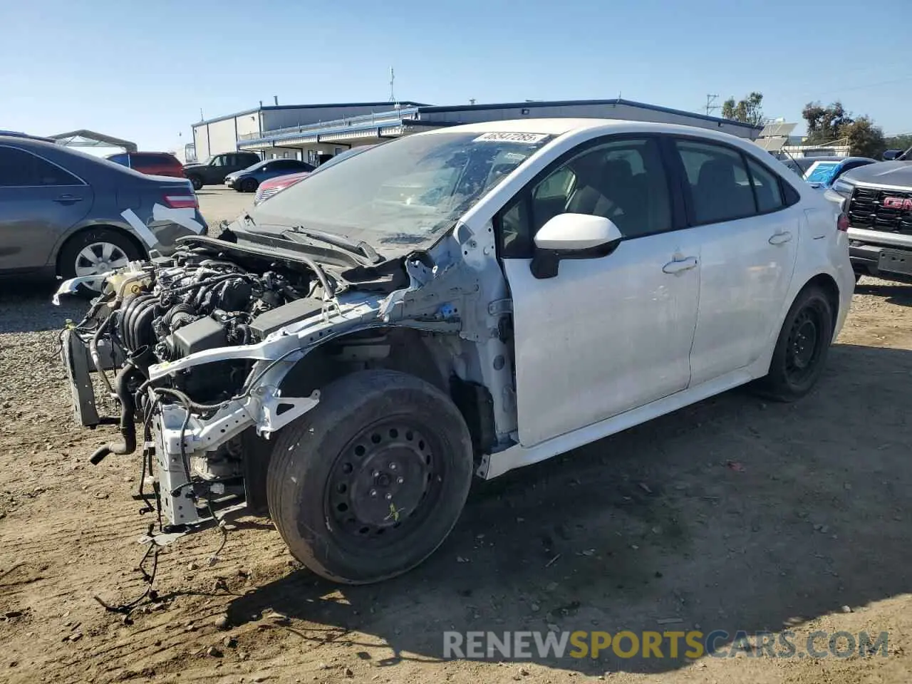 1 Photograph of a damaged car JTDEPRAE8LJ044603 TOYOTA COROLLA 2020