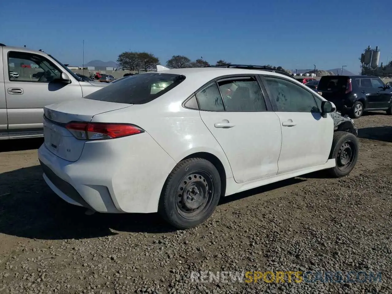 3 Photograph of a damaged car JTDEPRAE8LJ044603 TOYOTA COROLLA 2020