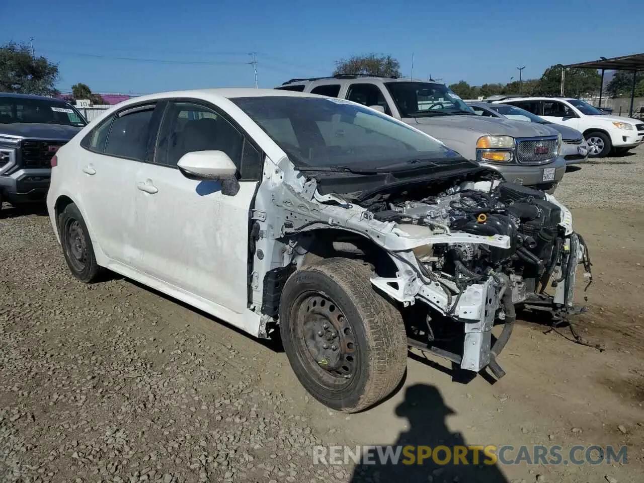 4 Photograph of a damaged car JTDEPRAE8LJ044603 TOYOTA COROLLA 2020