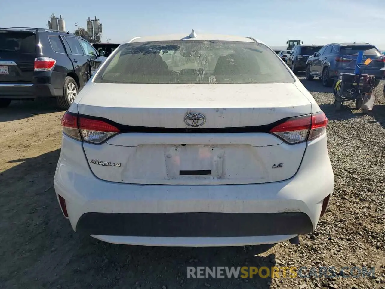 6 Photograph of a damaged car JTDEPRAE8LJ044603 TOYOTA COROLLA 2020