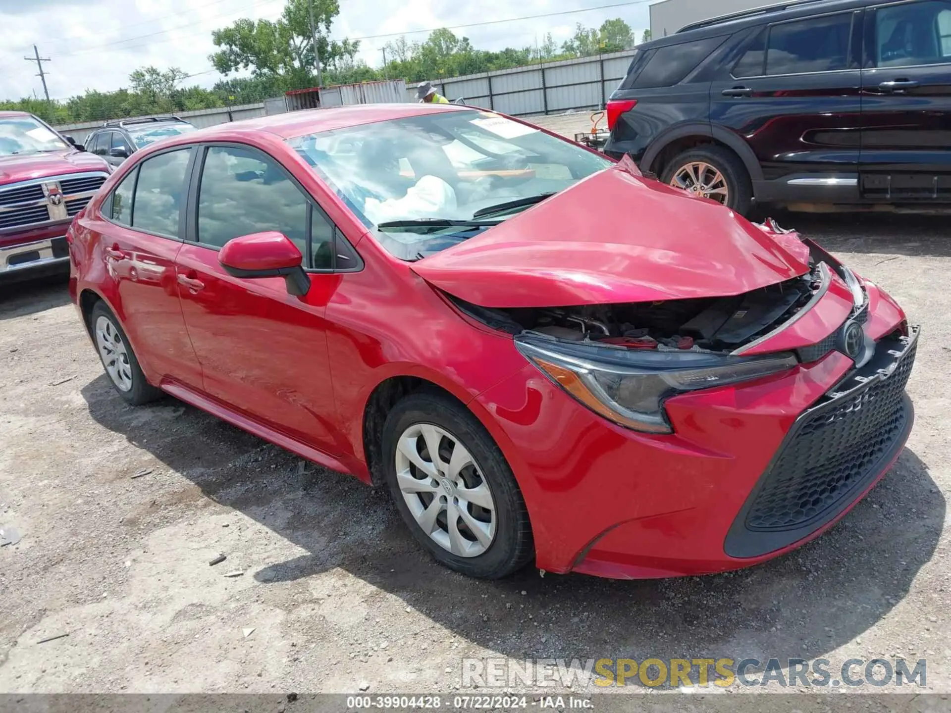 1 Фотография поврежденного автомобиля JTDEPRAE8LJ045573 TOYOTA COROLLA 2020