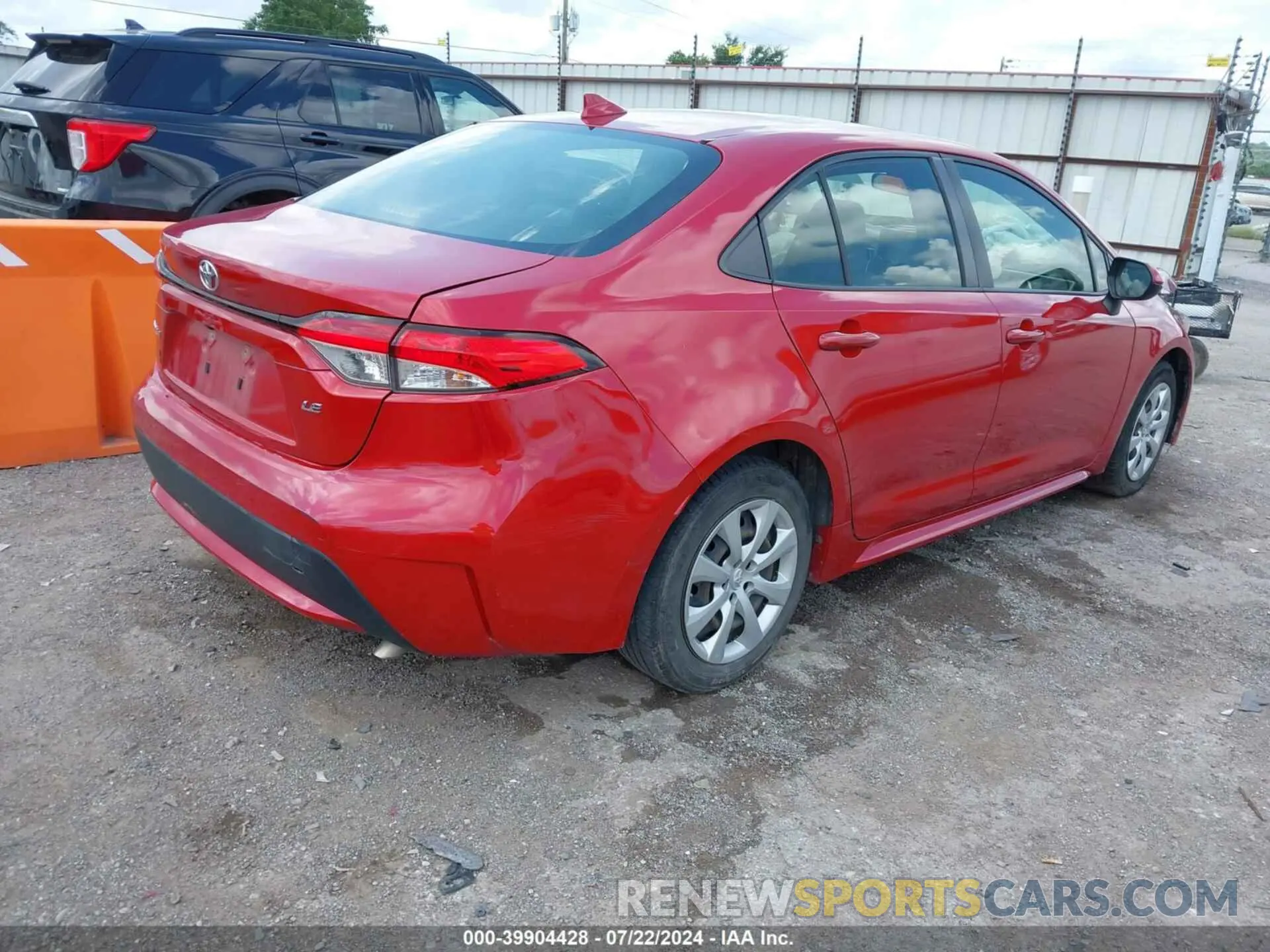 4 Фотография поврежденного автомобиля JTDEPRAE8LJ045573 TOYOTA COROLLA 2020
