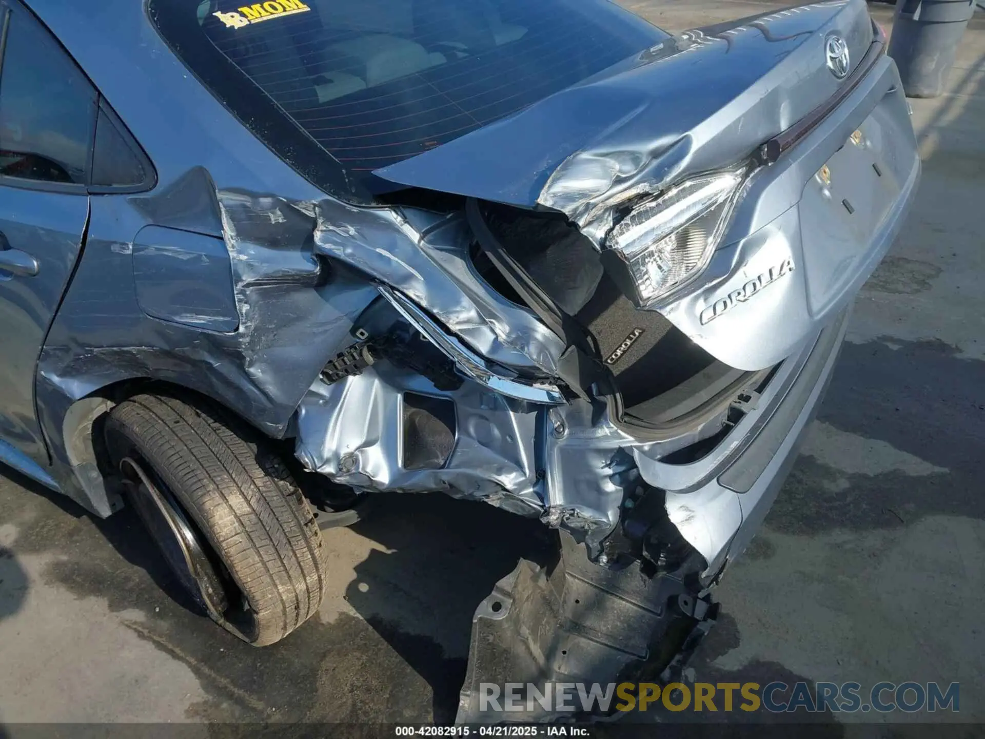 6 Фотография поврежденного автомобиля JTDEPRAE8LJ059487 TOYOTA COROLLA 2020
