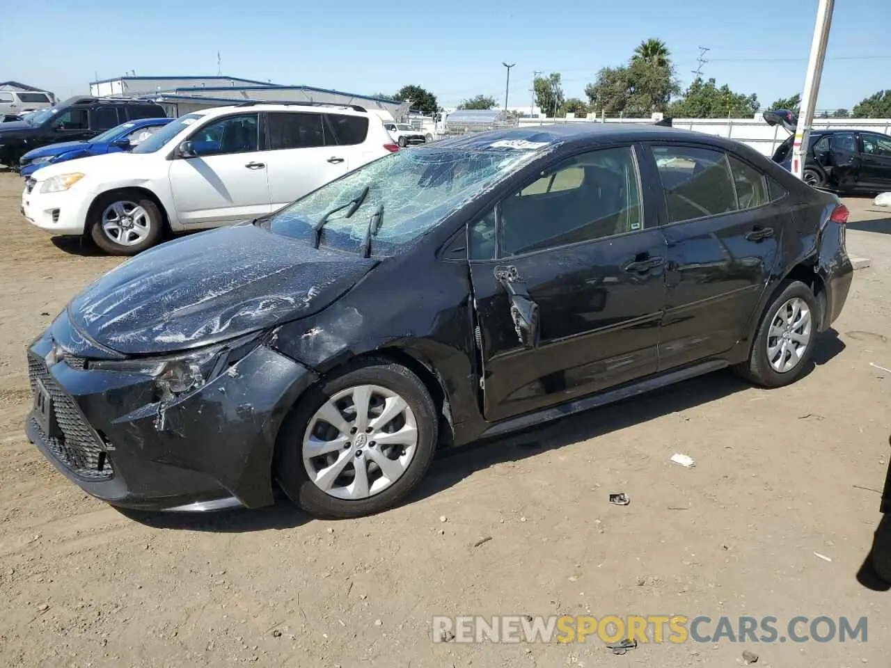 1 Photograph of a damaged car JTDEPRAE8LJ060963 TOYOTA COROLLA 2020