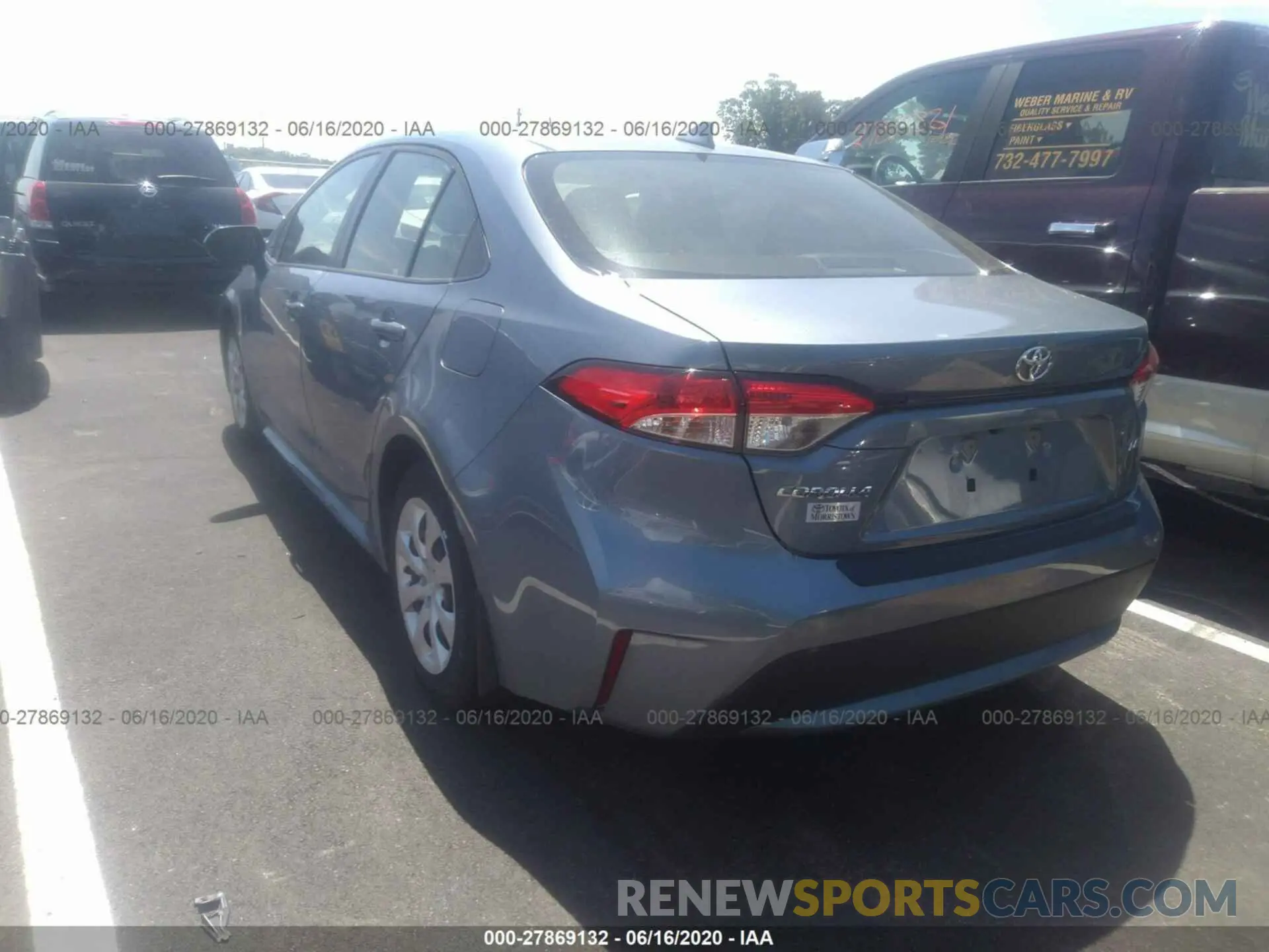 3 Photograph of a damaged car JTDEPRAE8LJ062289 TOYOTA COROLLA 2020