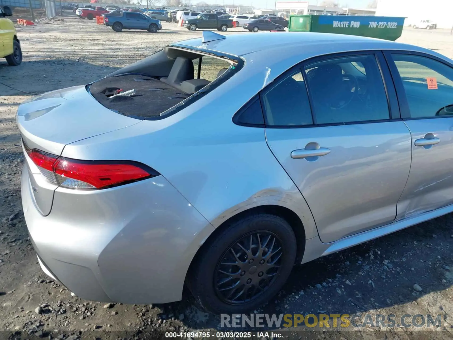 13 Photograph of a damaged car JTDEPRAE8LJ074846 TOYOTA COROLLA 2020