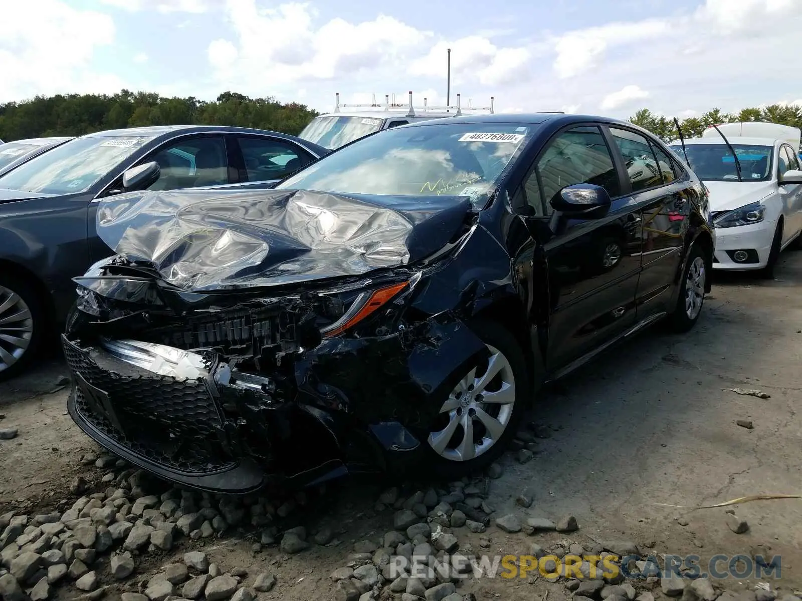 2 Photograph of a damaged car JTDEPRAE8LJ080601 TOYOTA COROLLA 2020