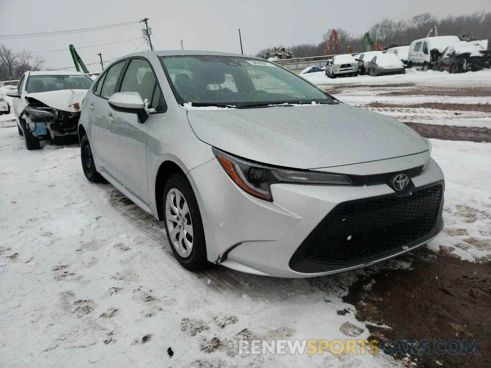 1 Photograph of a damaged car JTDEPRAE8LJ087029 TOYOTA COROLLA 2020