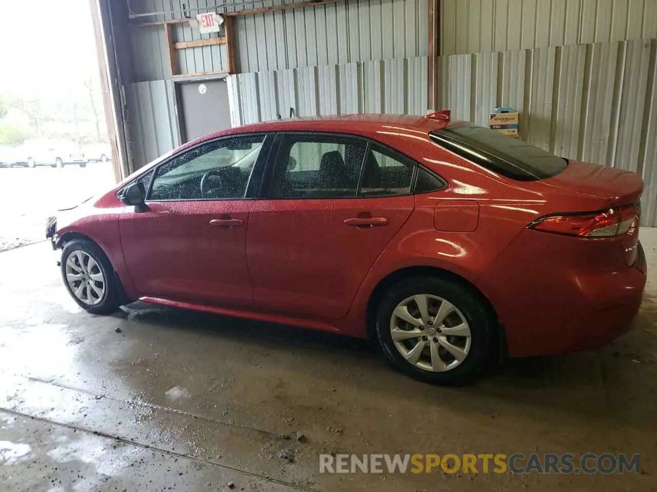 2 Photograph of a damaged car JTDEPRAE8LJ088004 TOYOTA COROLLA 2020