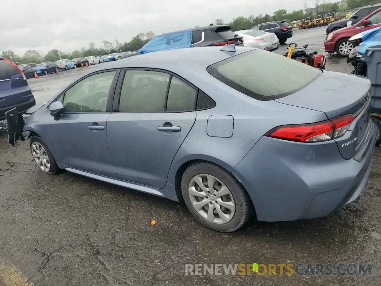 2 Фотография поврежденного автомобиля JTDEPRAE8LJ092019 TOYOTA COROLLA 2020