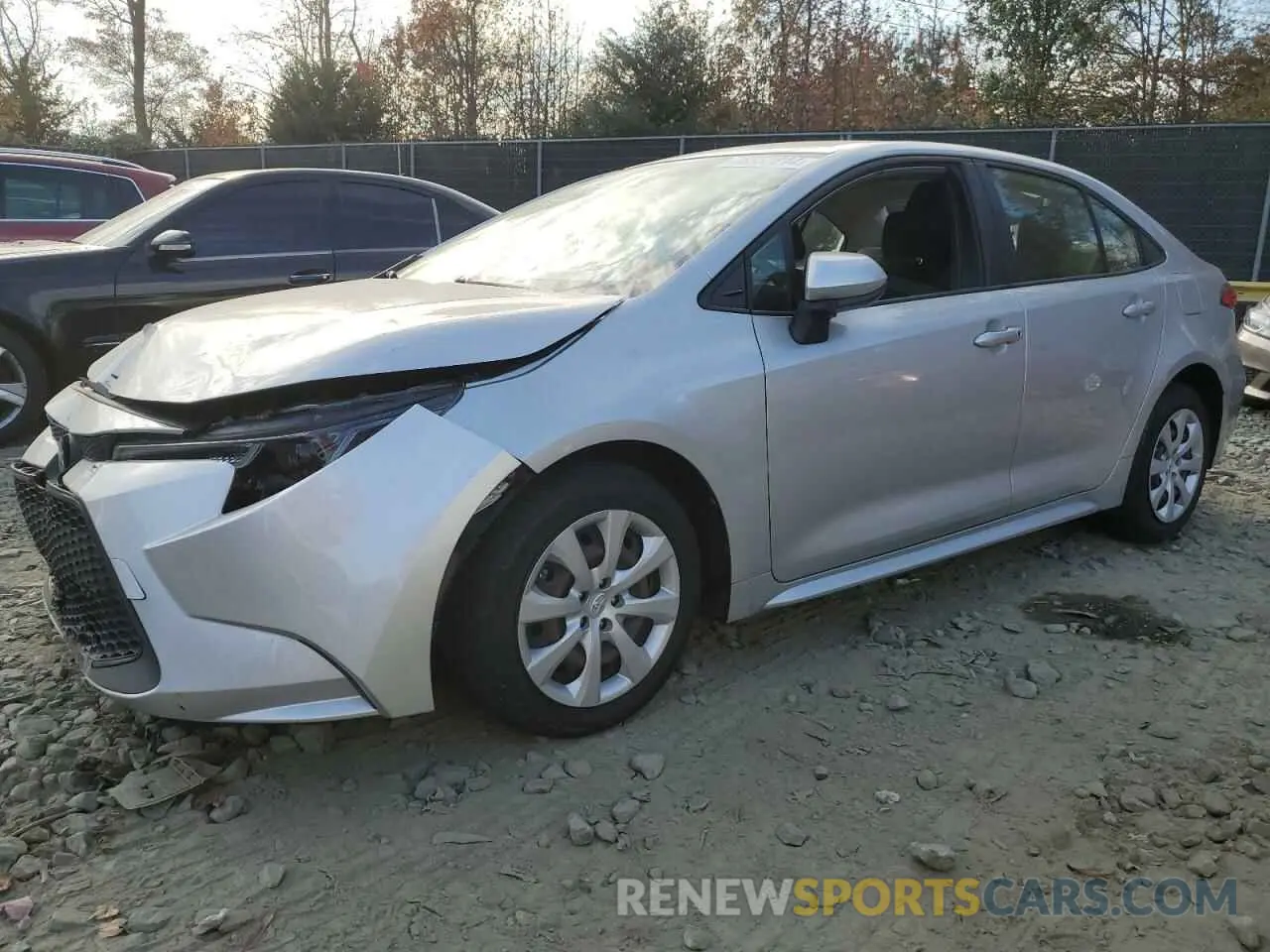 1 Photograph of a damaged car JTDEPRAE8LJ094014 TOYOTA COROLLA 2020