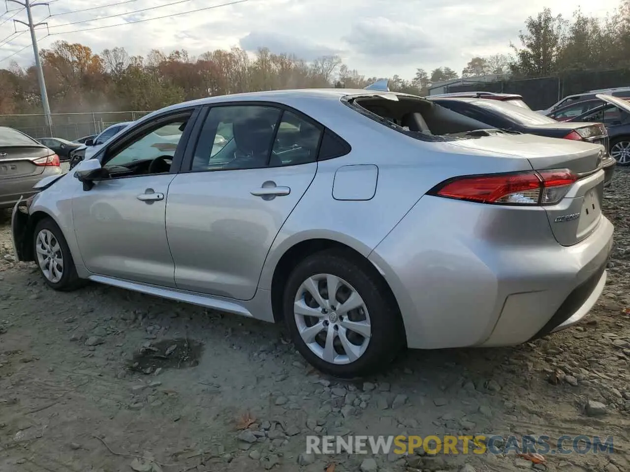 2 Photograph of a damaged car JTDEPRAE8LJ094014 TOYOTA COROLLA 2020