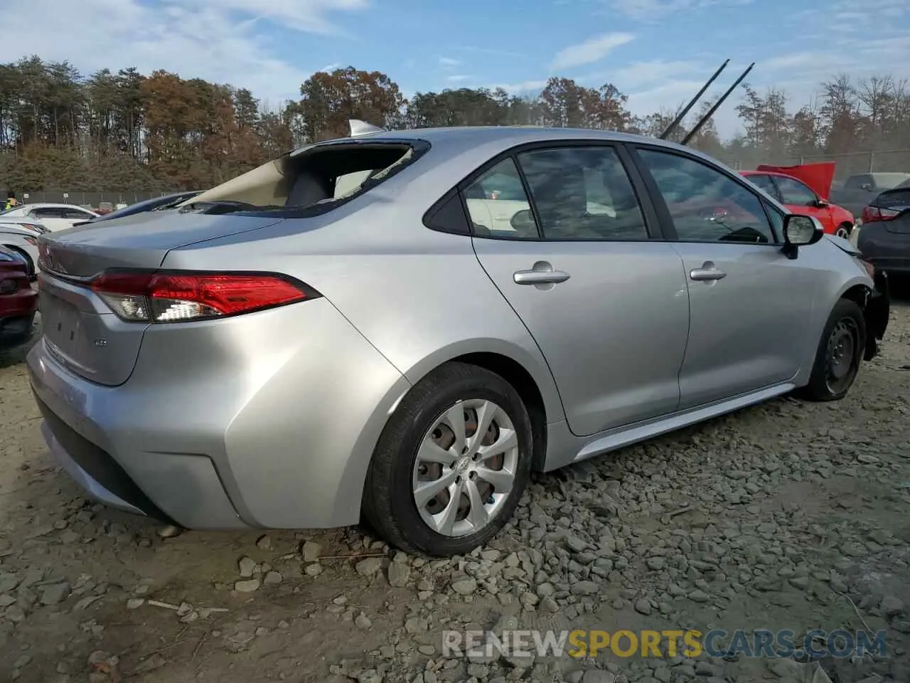 3 Photograph of a damaged car JTDEPRAE8LJ094014 TOYOTA COROLLA 2020