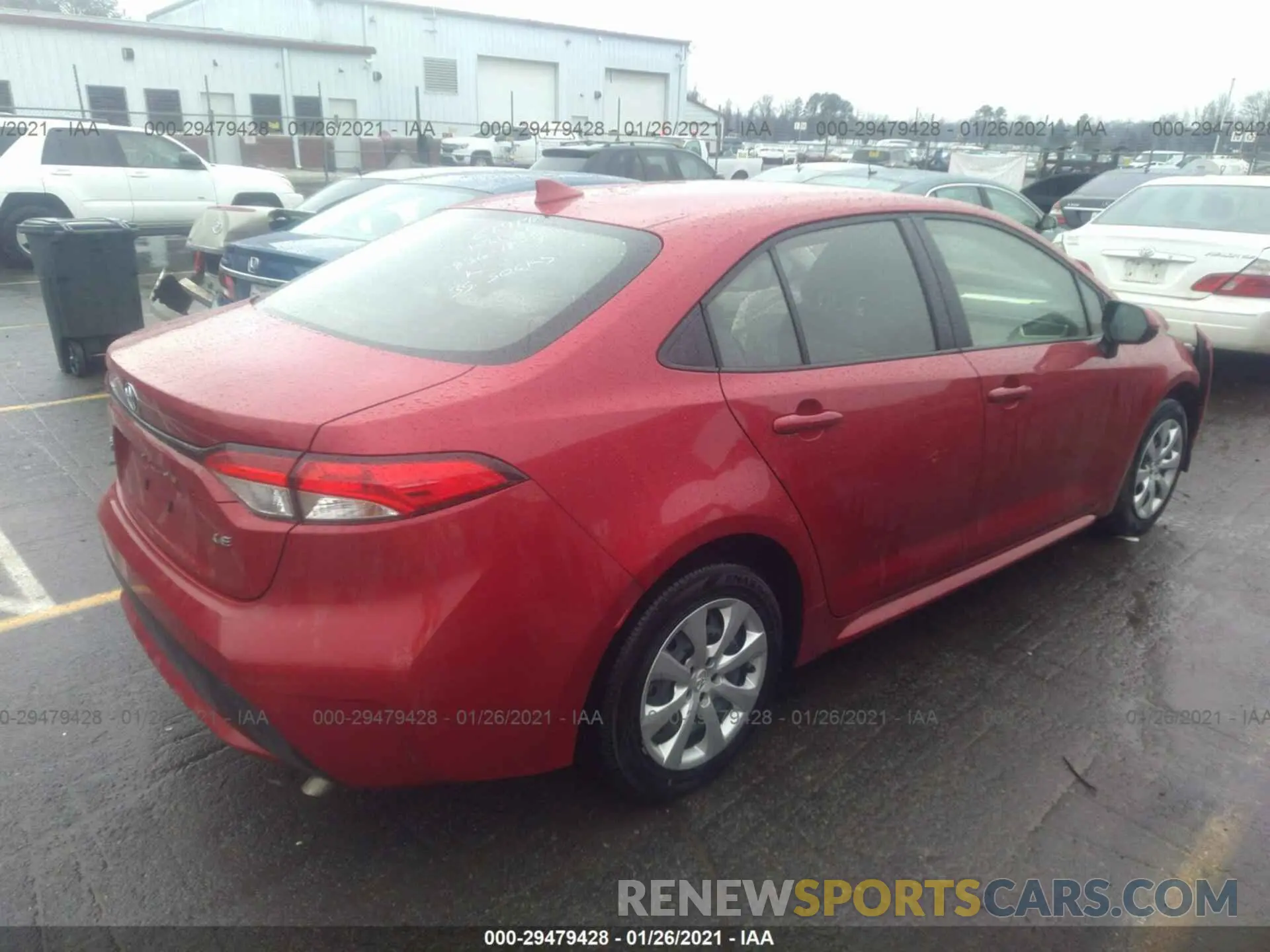 4 Photograph of a damaged car JTDEPRAE8LJ100619 TOYOTA COROLLA 2020
