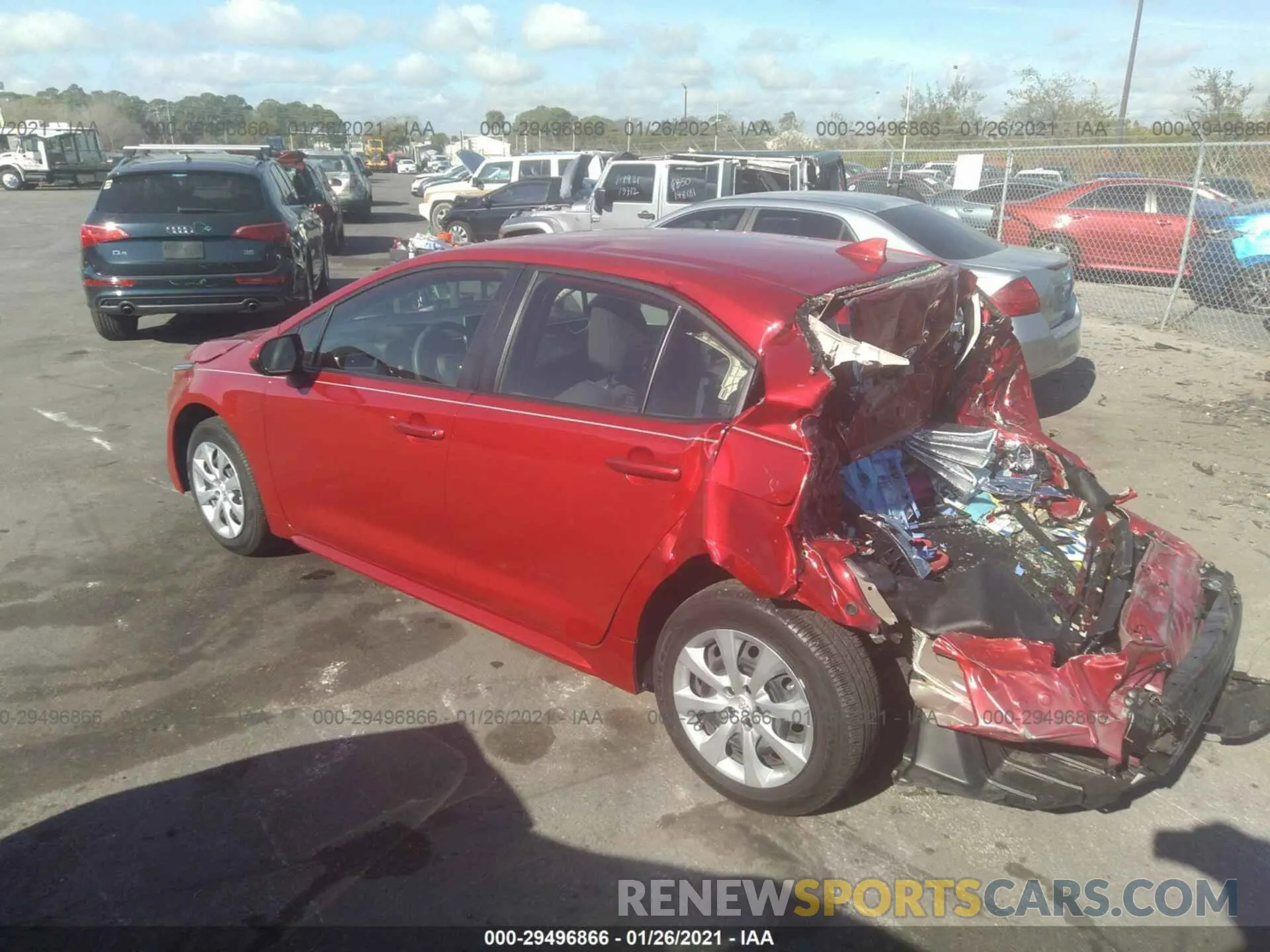 3 Photograph of a damaged car JTDEPRAE8LJ101897 TOYOTA COROLLA 2020