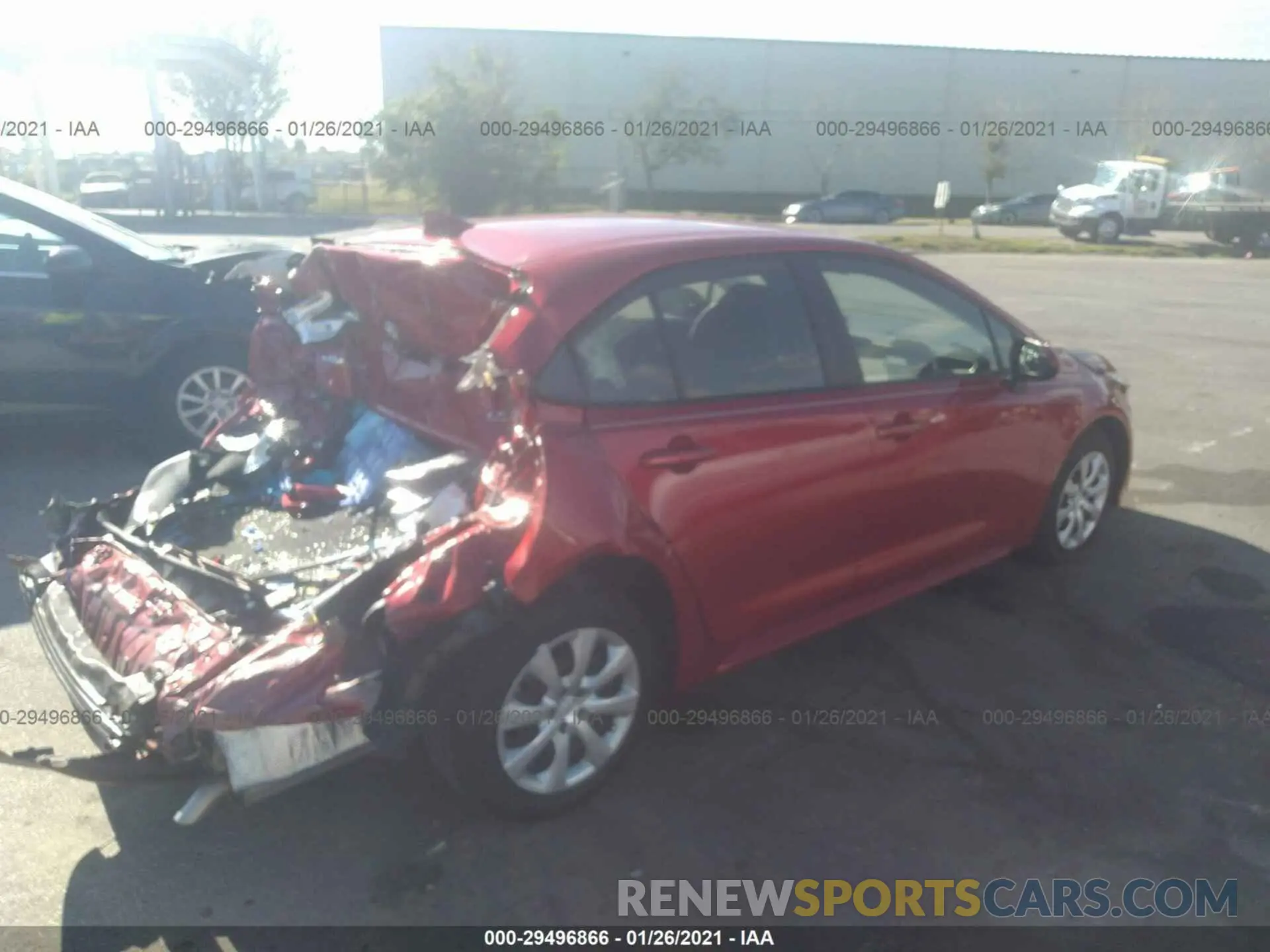4 Photograph of a damaged car JTDEPRAE8LJ101897 TOYOTA COROLLA 2020