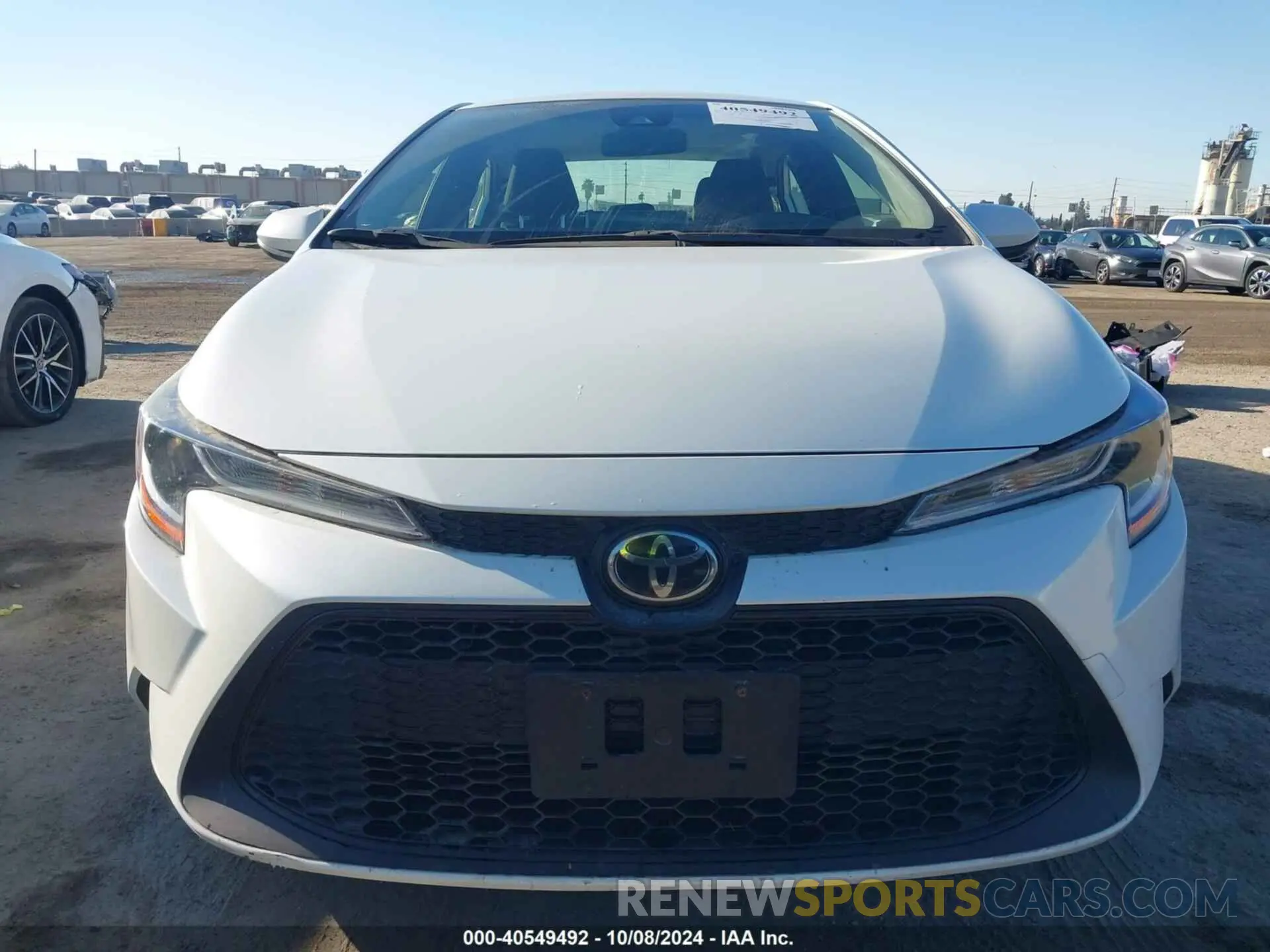 13 Photograph of a damaged car JTDEPRAE8LJ103035 TOYOTA COROLLA 2020