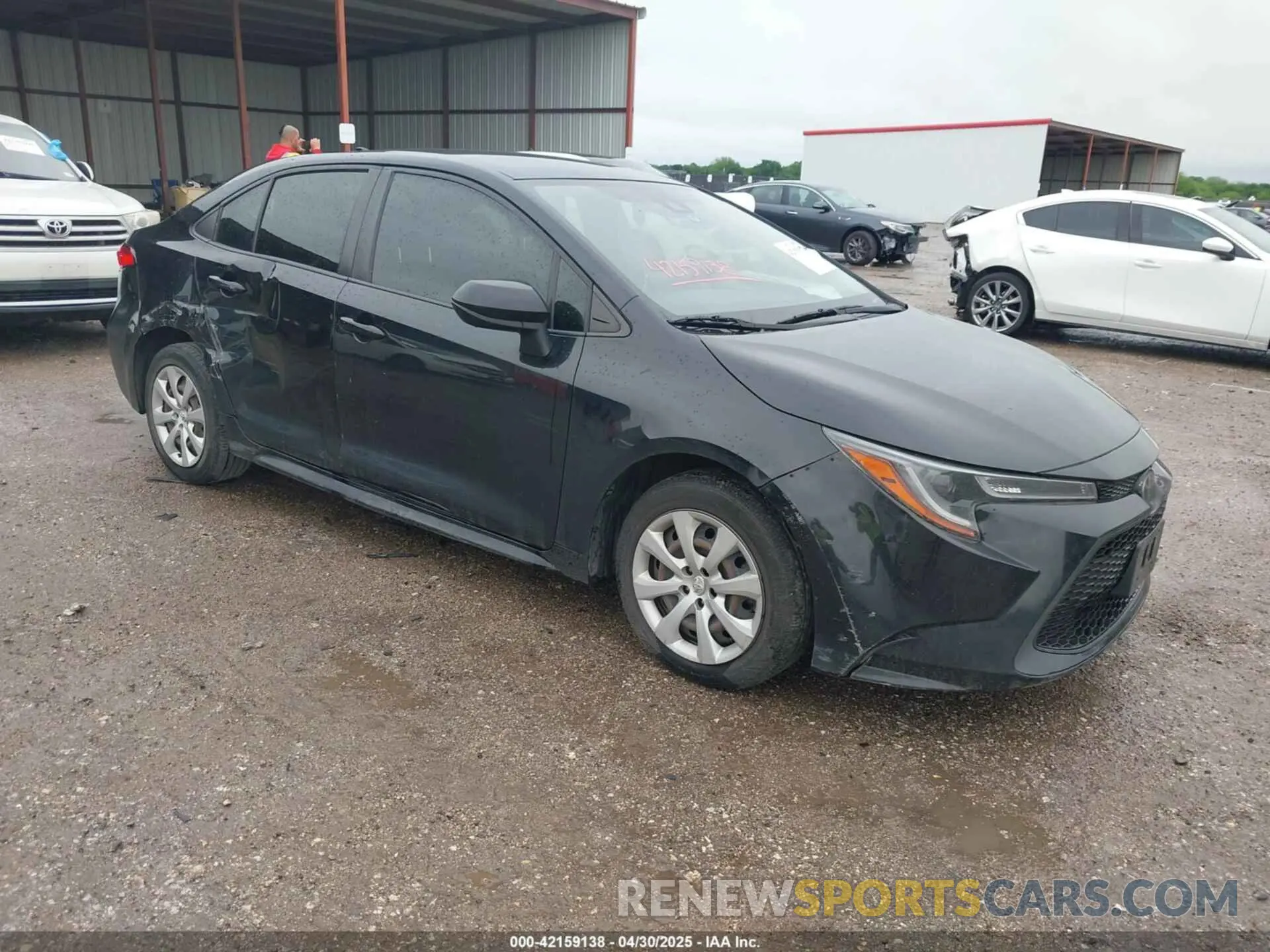 1 Photograph of a damaged car JTDEPRAE8LJ106422 TOYOTA COROLLA 2020