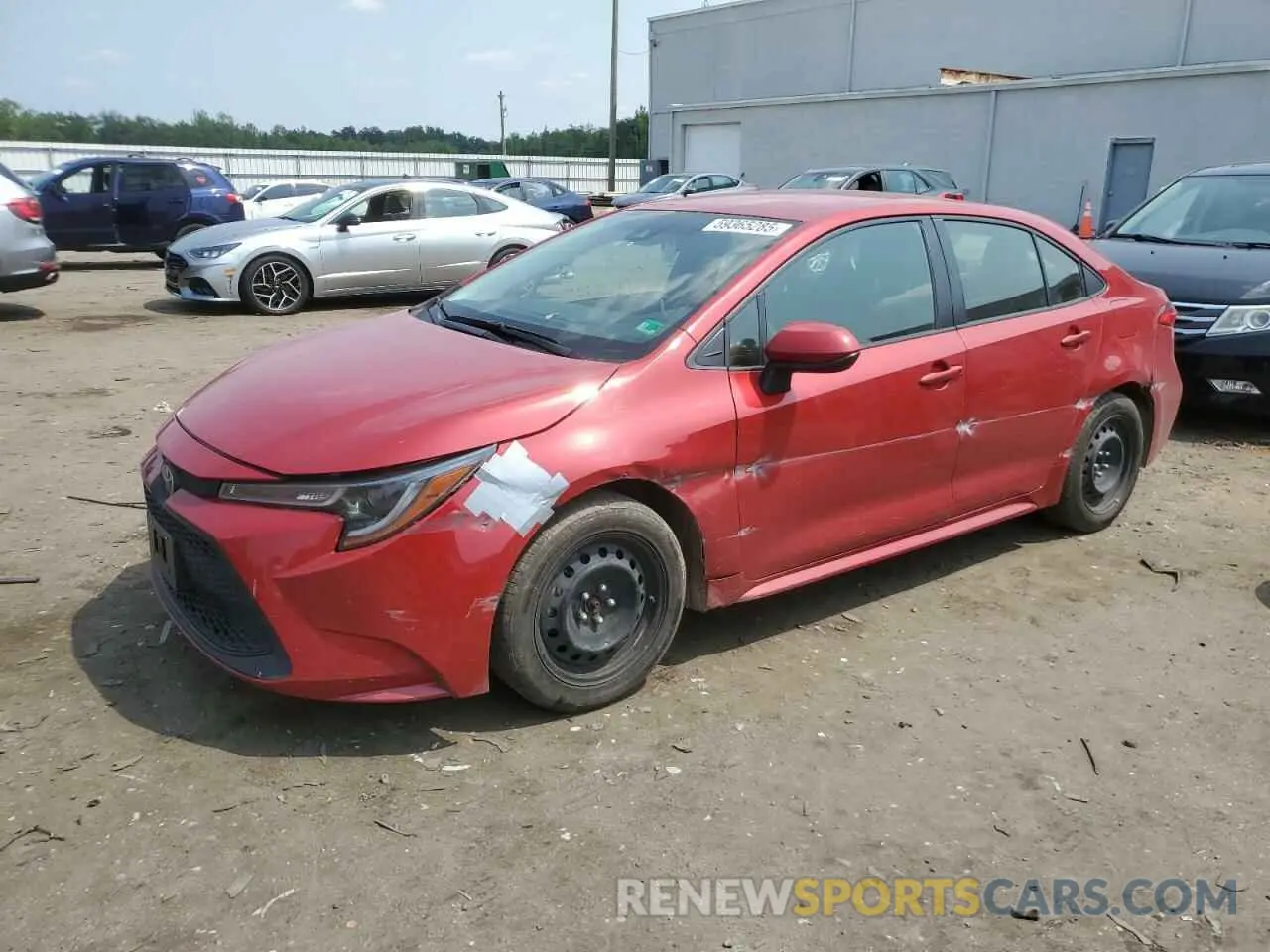 1 Photograph of a damaged car JTDEPRAE8LJ113502 TOYOTA COROLLA 2020
