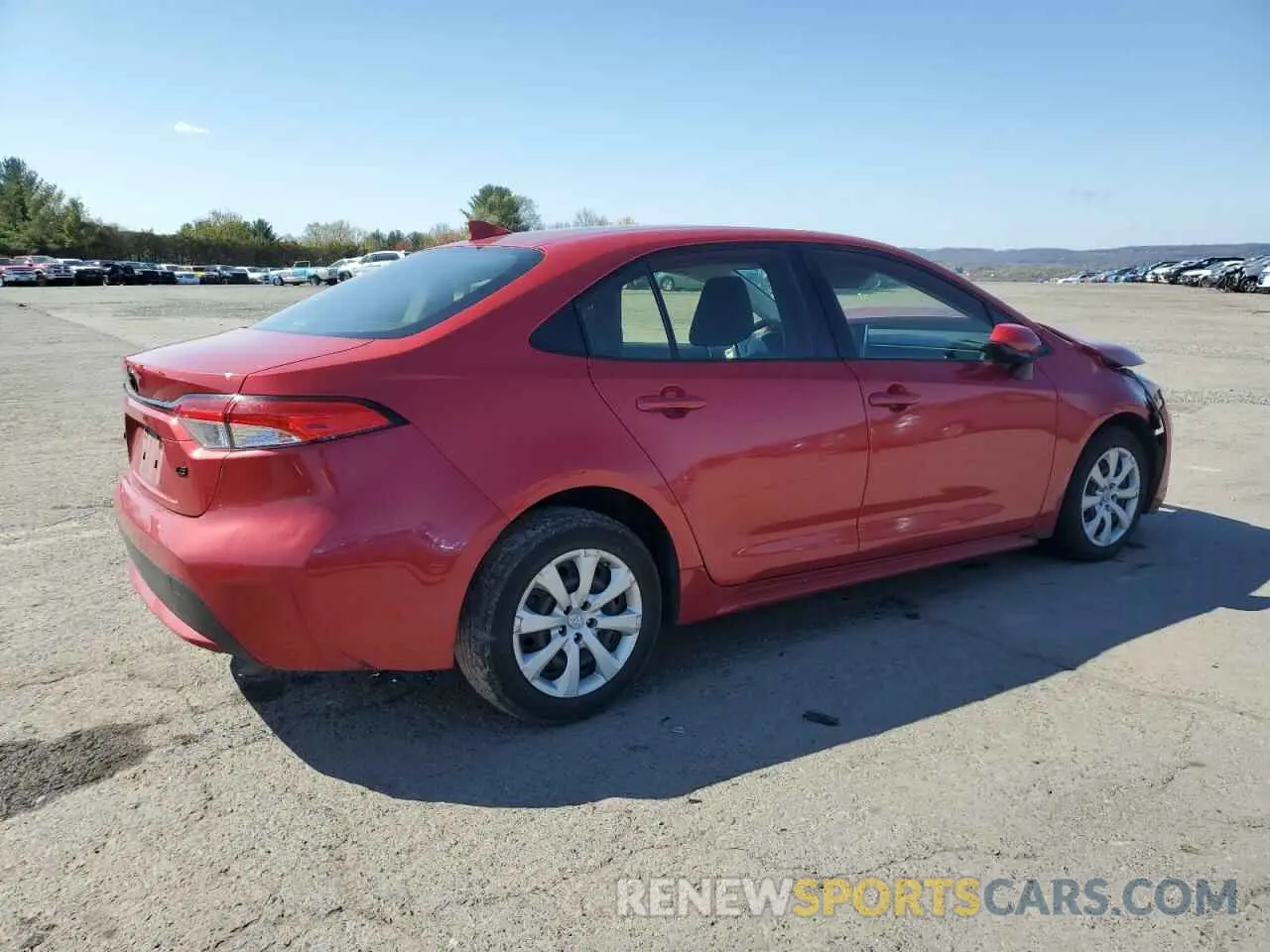 3 Photograph of a damaged car JTDEPRAE8LJ115430 TOYOTA COROLLA 2020