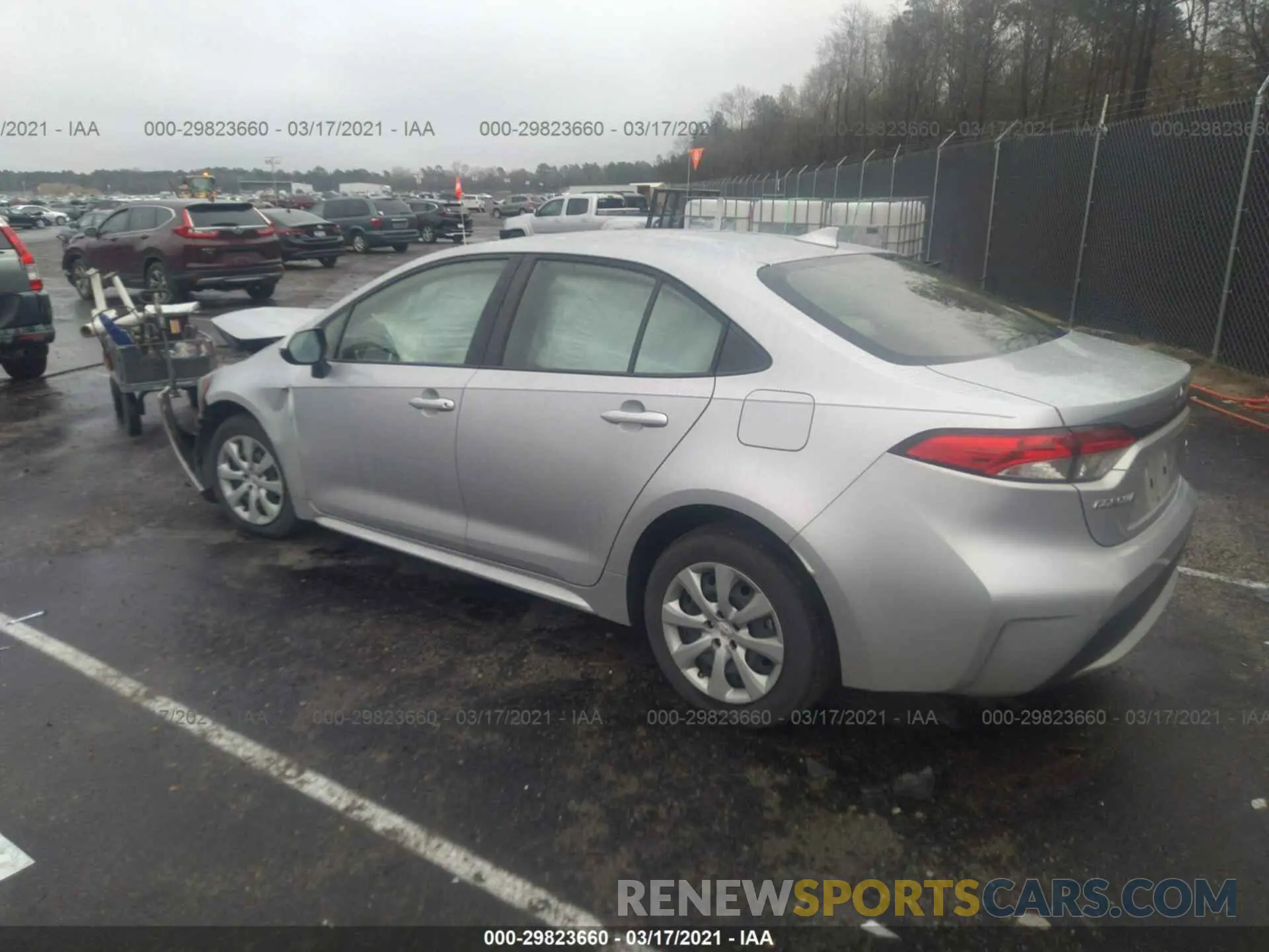 3 Photograph of a damaged car JTDEPRAE9LJ013120 TOYOTA COROLLA 2020