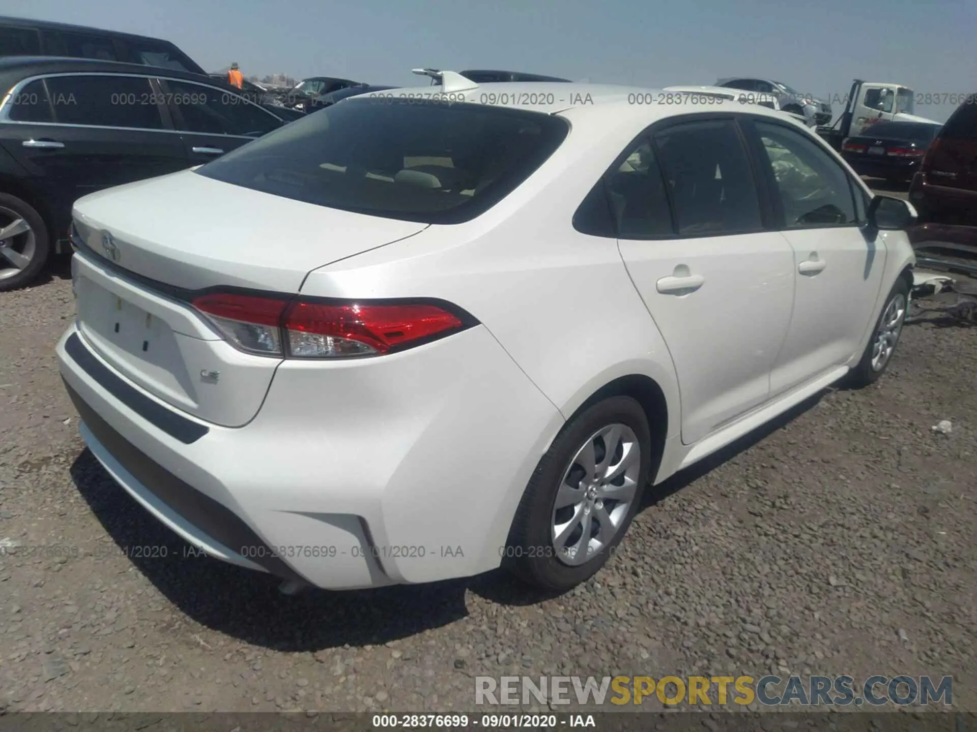 4 Photograph of a damaged car JTDEPRAE9LJ015448 TOYOTA COROLLA 2020