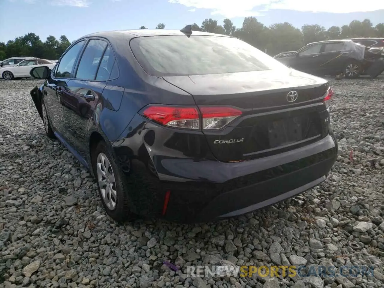 3 Photograph of a damaged car JTDEPRAE9LJ018916 TOYOTA COROLLA 2020