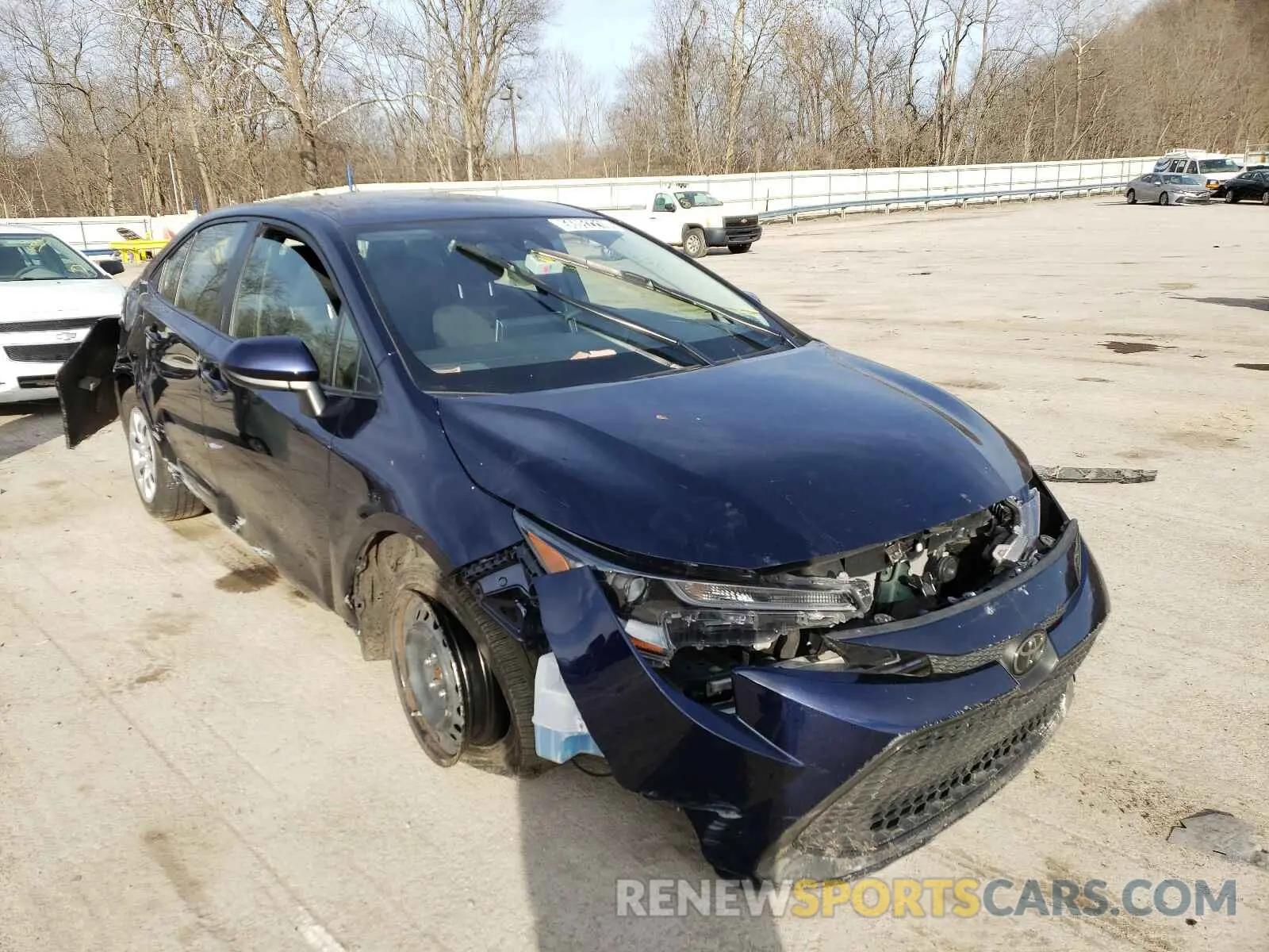 1 Photograph of a damaged car JTDEPRAE9LJ022125 TOYOTA COROLLA 2020