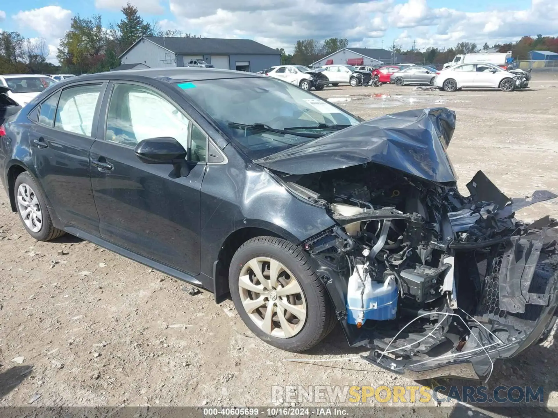 1 Photograph of a damaged car JTDEPRAE9LJ022626 TOYOTA COROLLA 2020