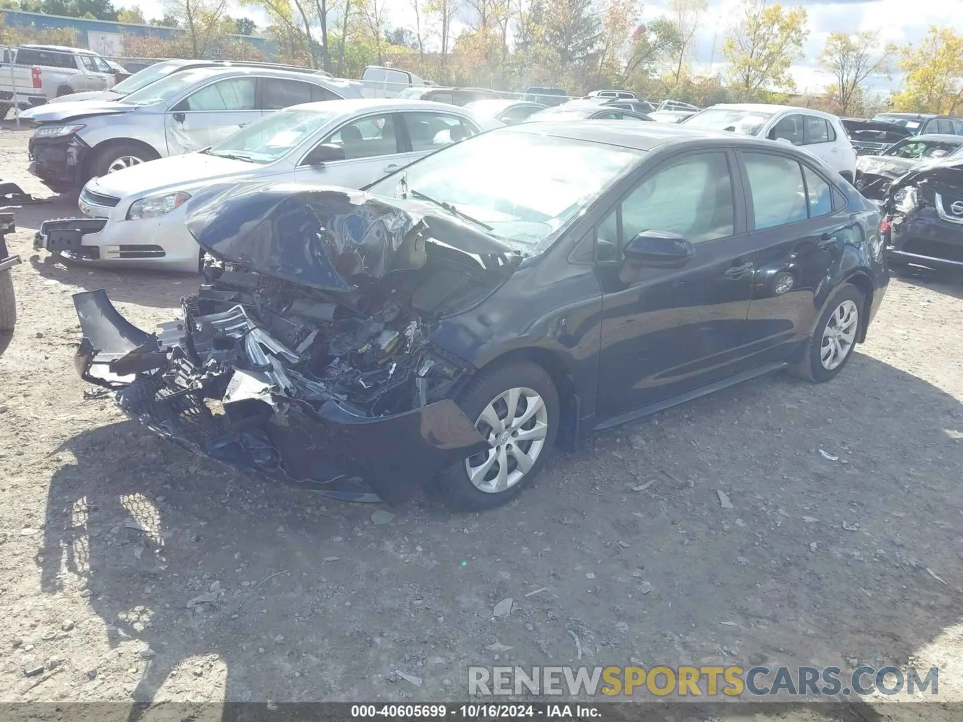 2 Photograph of a damaged car JTDEPRAE9LJ022626 TOYOTA COROLLA 2020
