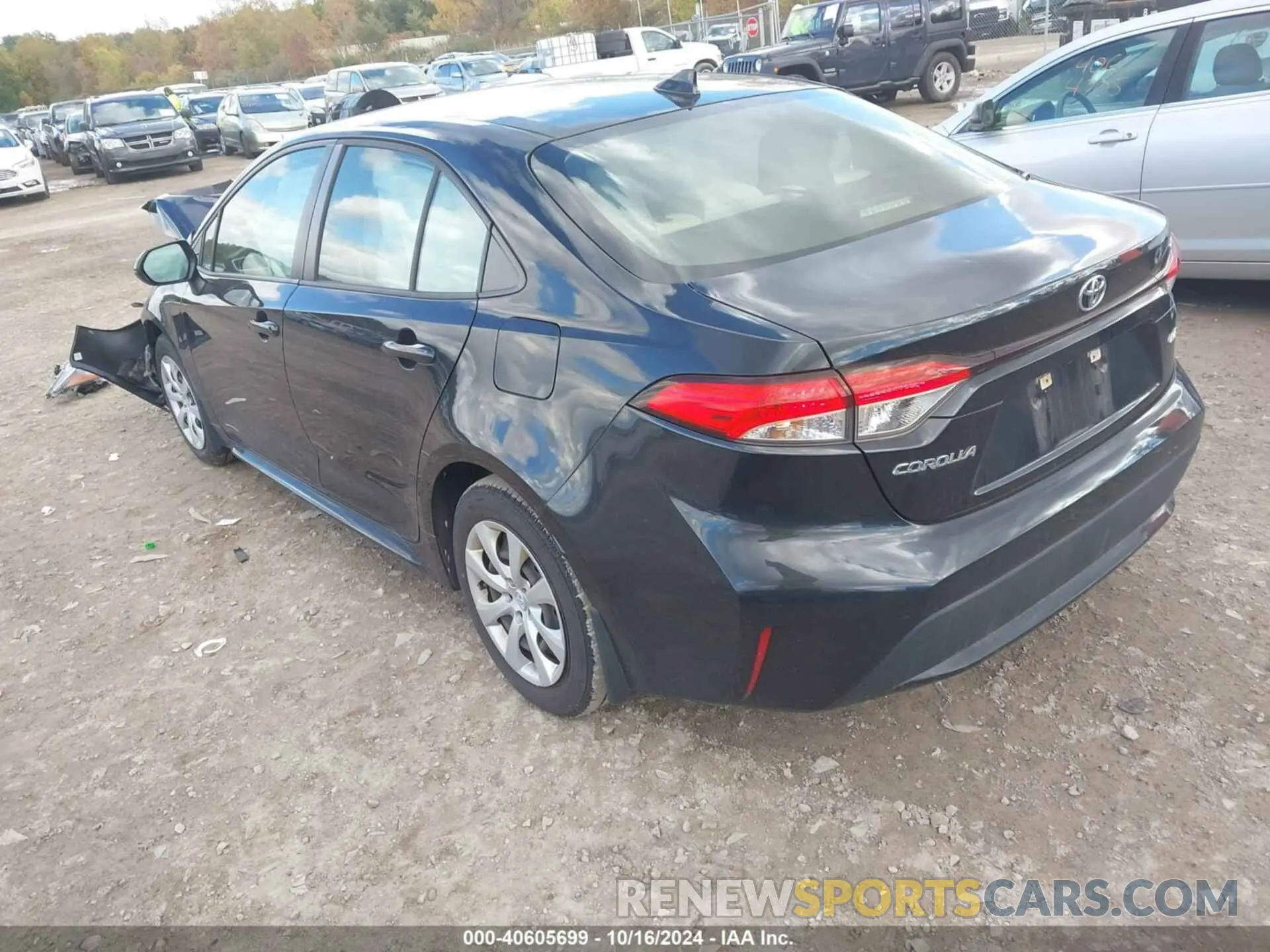 3 Photograph of a damaged car JTDEPRAE9LJ022626 TOYOTA COROLLA 2020