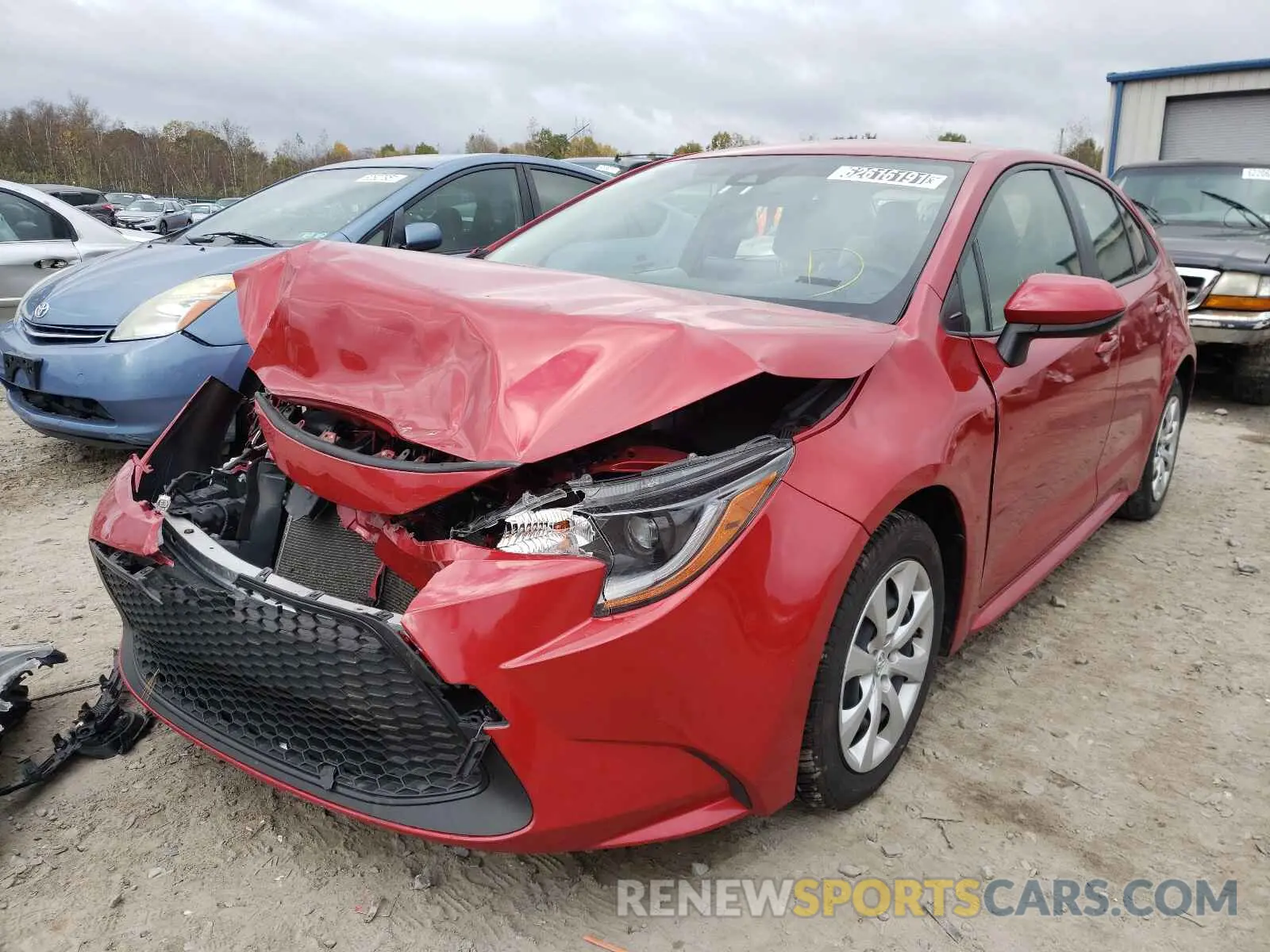 2 Фотография поврежденного автомобиля JTDEPRAE9LJ026739 TOYOTA COROLLA 2020