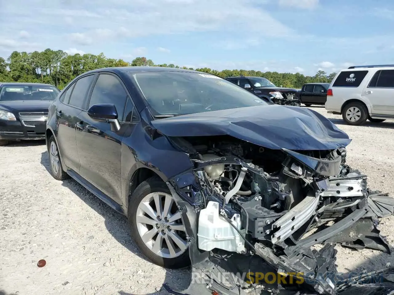 1 Photograph of a damaged car JTDEPRAE9LJ031956 TOYOTA COROLLA 2020