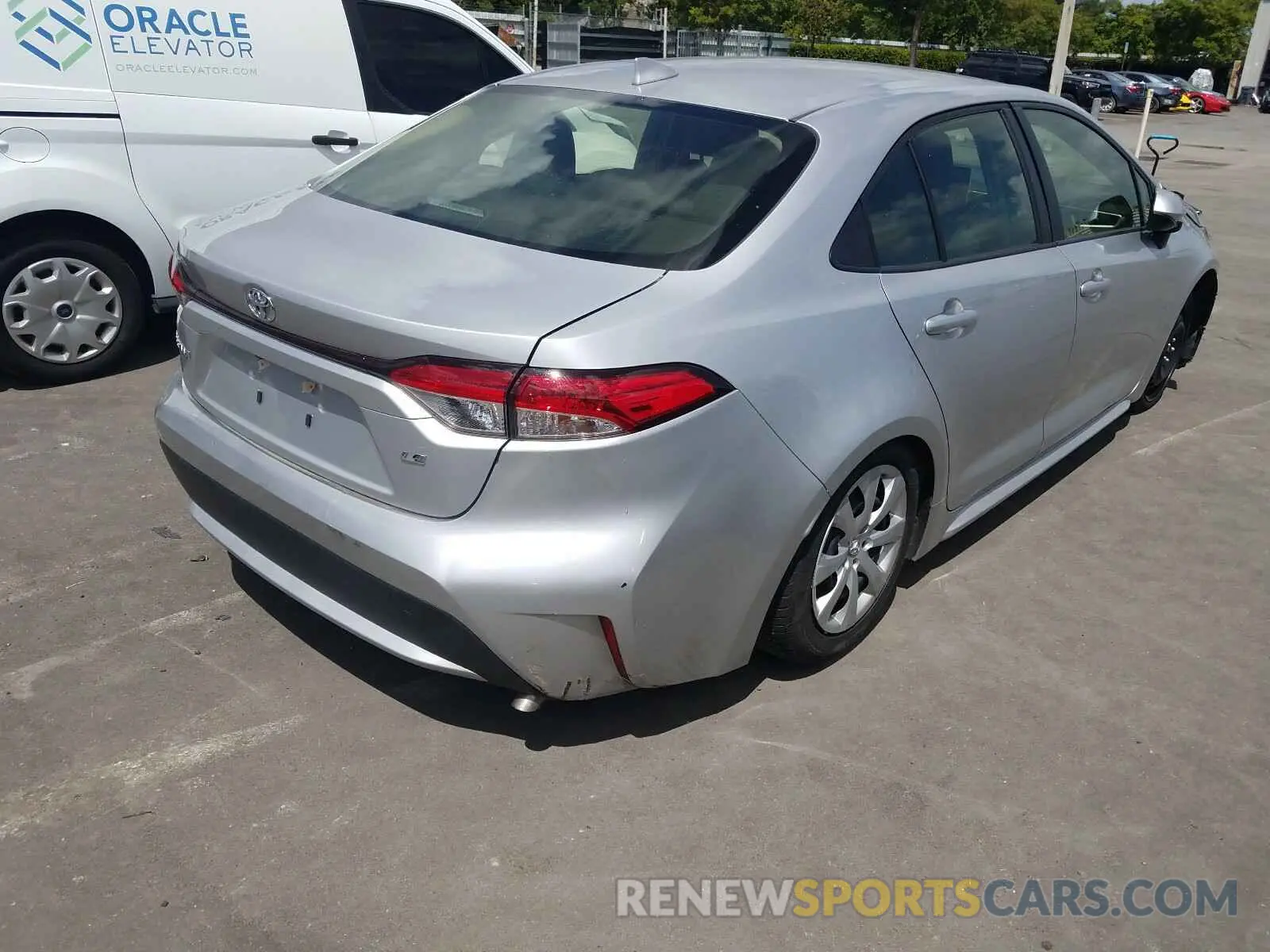 4 Фотография поврежденного автомобиля JTDEPRAE9LJ036770 TOYOTA COROLLA 2020
