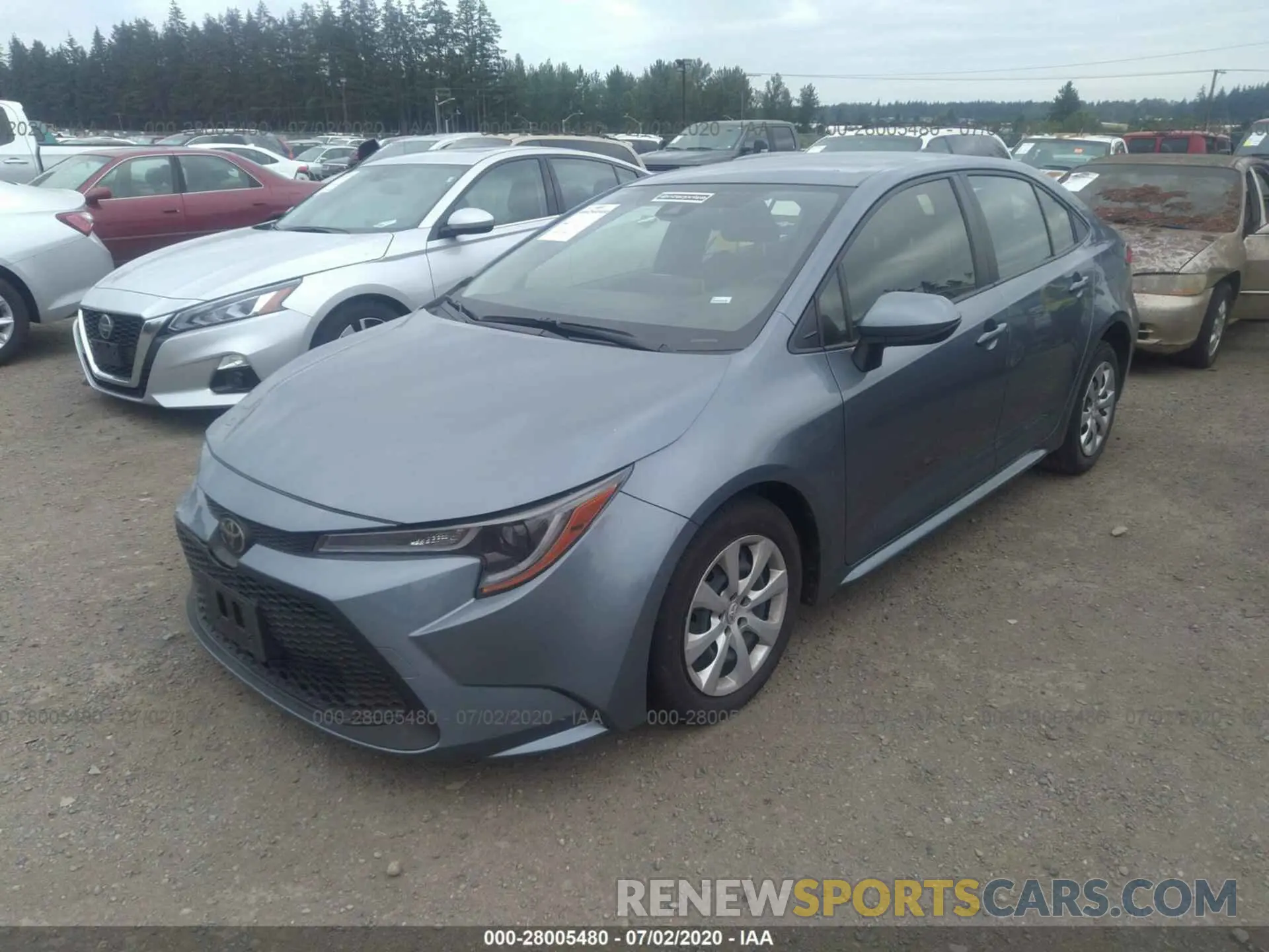 2 Photograph of a damaged car JTDEPRAE9LJ042925 TOYOTA COROLLA 2020