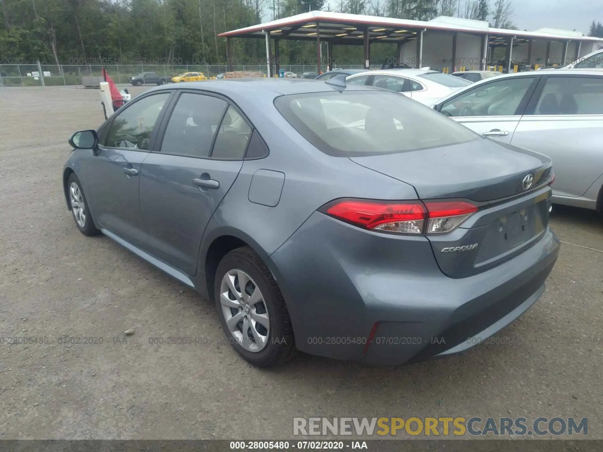 3 Photograph of a damaged car JTDEPRAE9LJ042925 TOYOTA COROLLA 2020