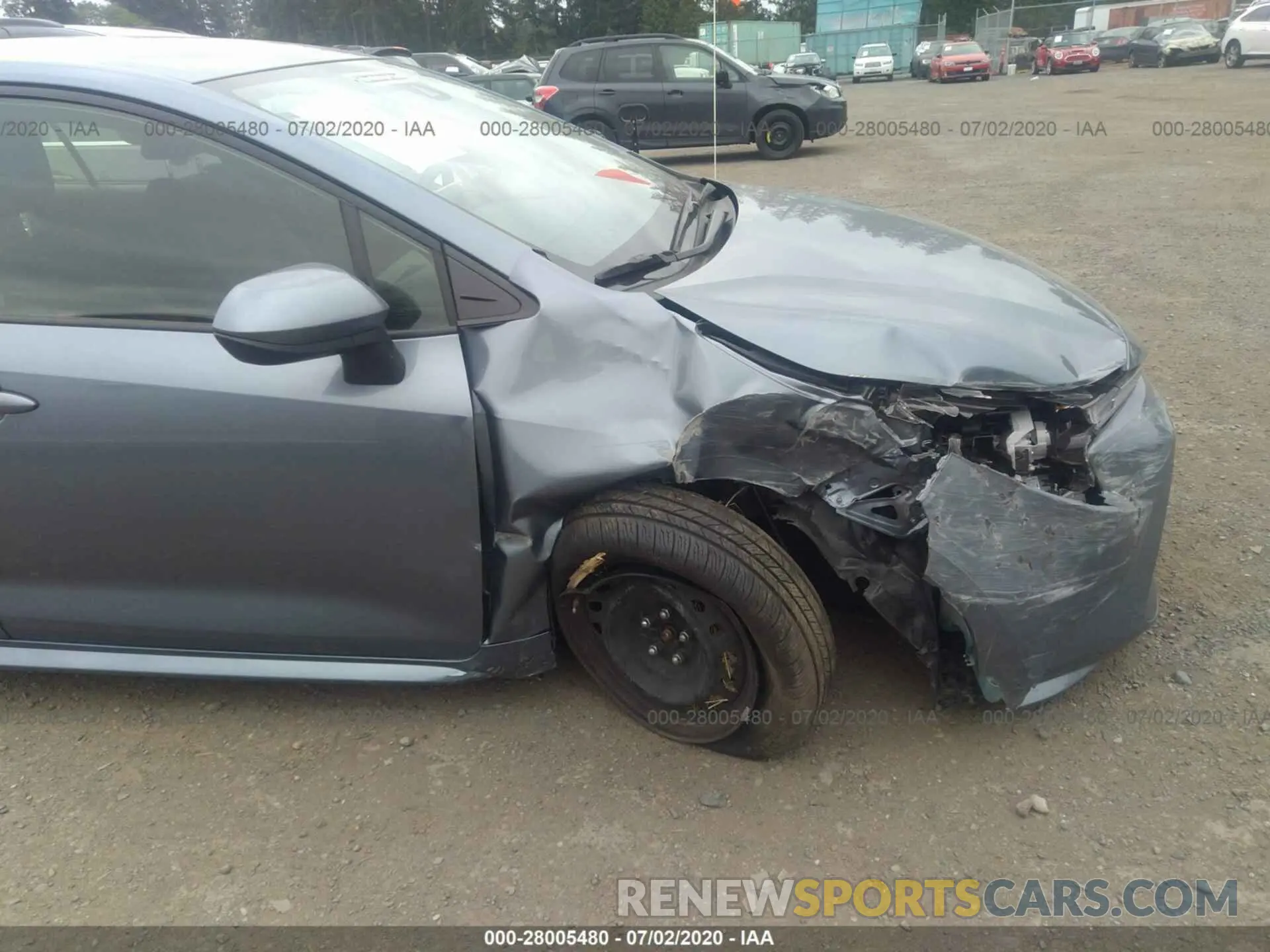6 Photograph of a damaged car JTDEPRAE9LJ042925 TOYOTA COROLLA 2020