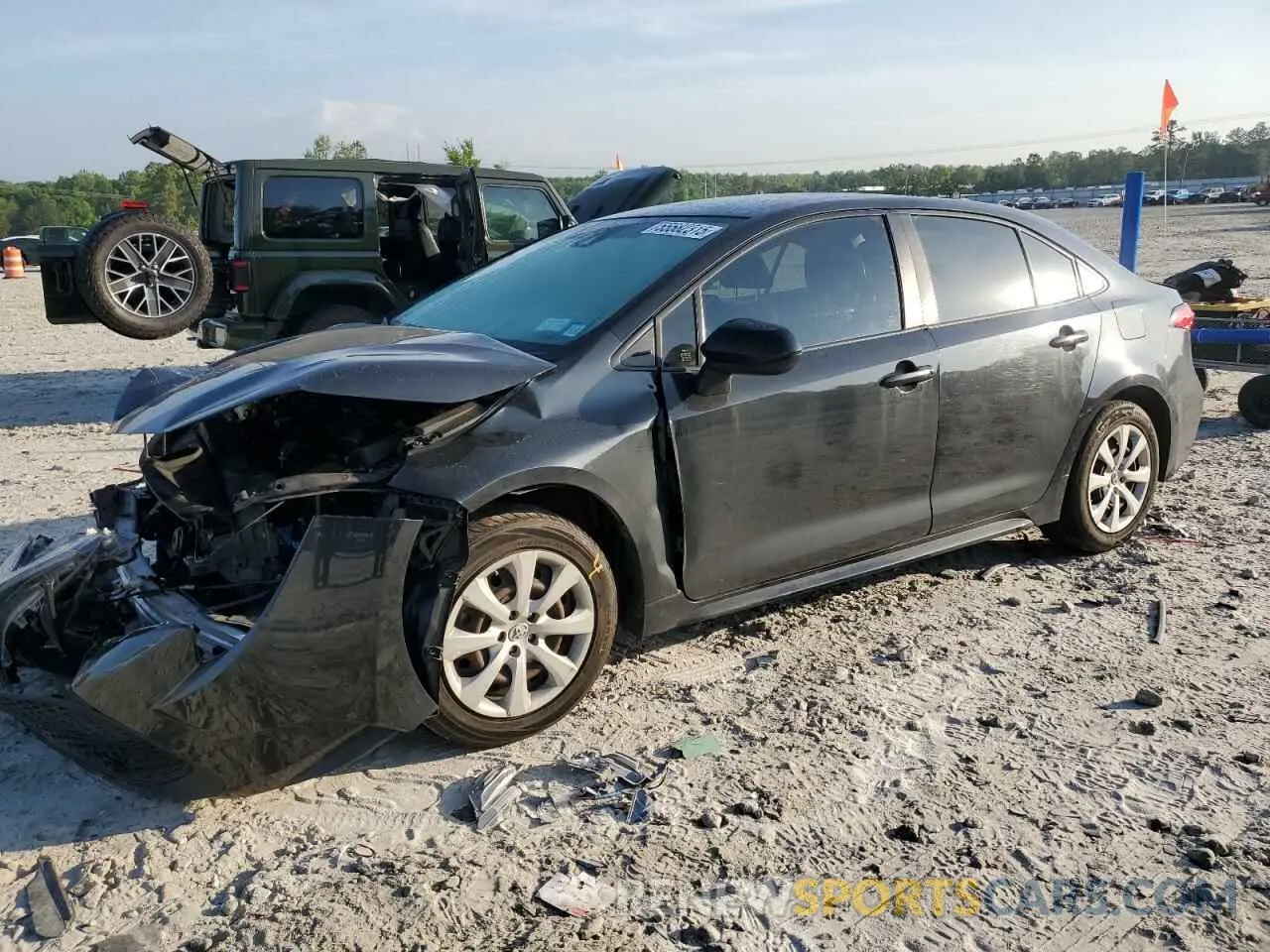 1 Photograph of a damaged car JTDEPRAE9LJ044478 TOYOTA COROLLA 2020