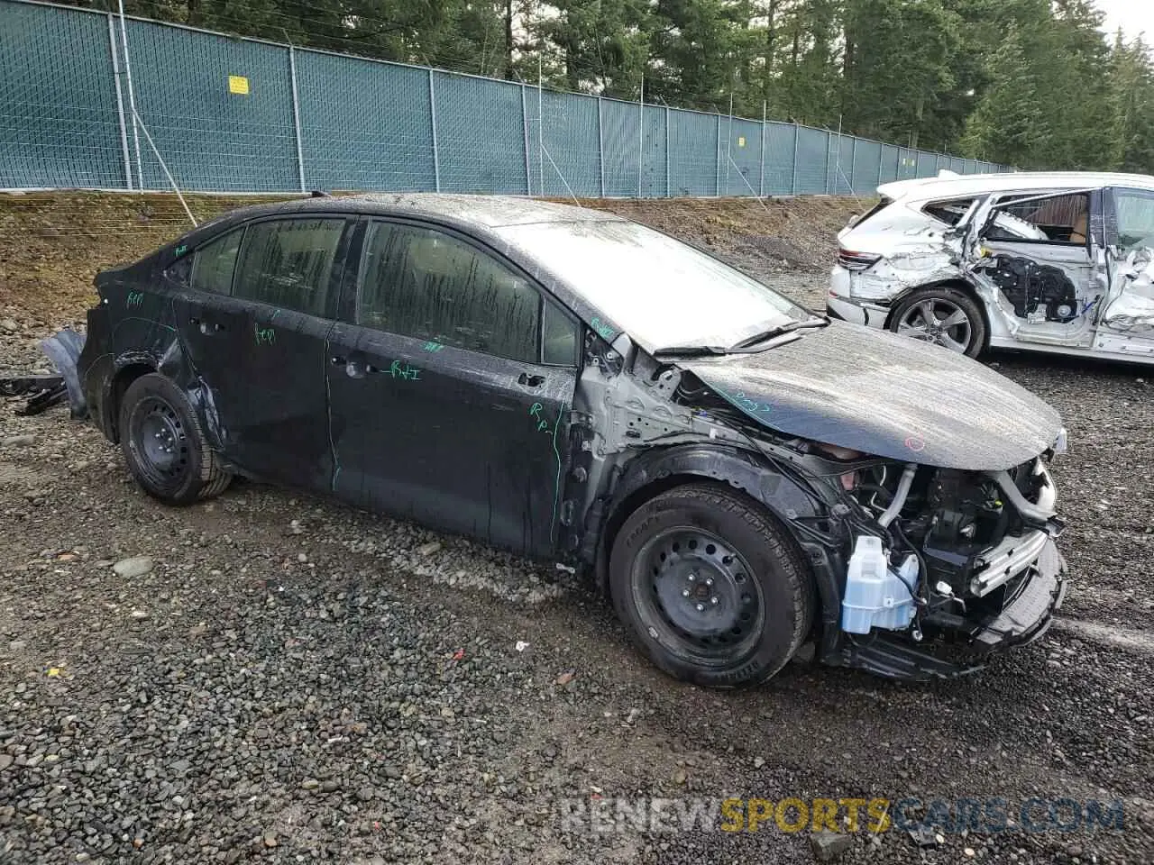 4 Фотография поврежденного автомобиля JTDEPRAE9LJ045419 TOYOTA COROLLA 2020