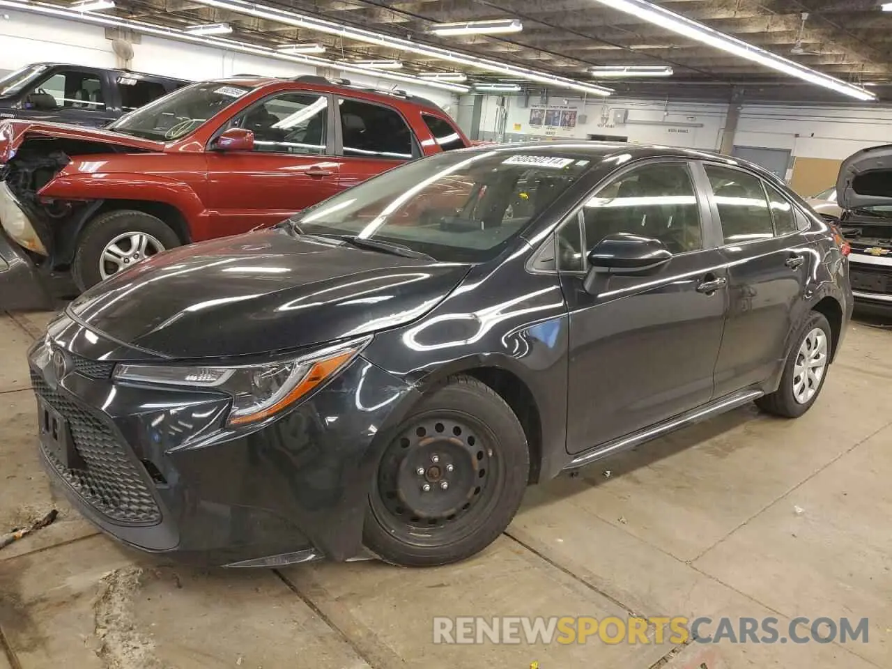 1 Photograph of a damaged car JTDEPRAE9LJ047509 TOYOTA COROLLA 2020