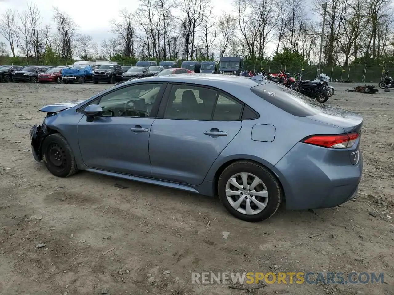 2 Фотография поврежденного автомобиля JTDEPRAE9LJ047610 TOYOTA COROLLA 2020