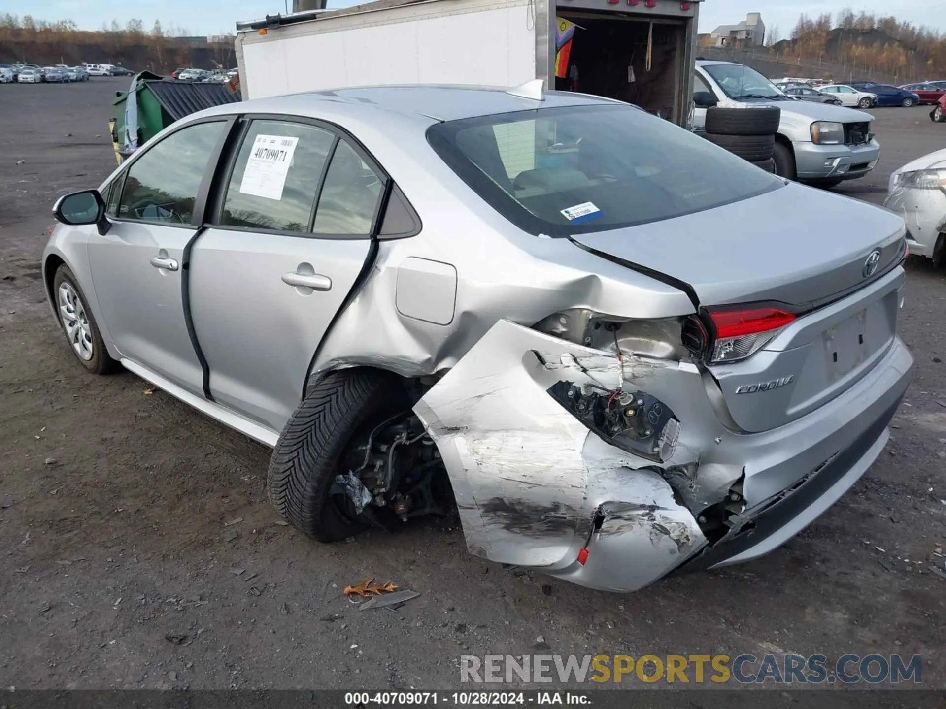 3 Photograph of a damaged car JTDEPRAE9LJ050779 TOYOTA COROLLA 2020