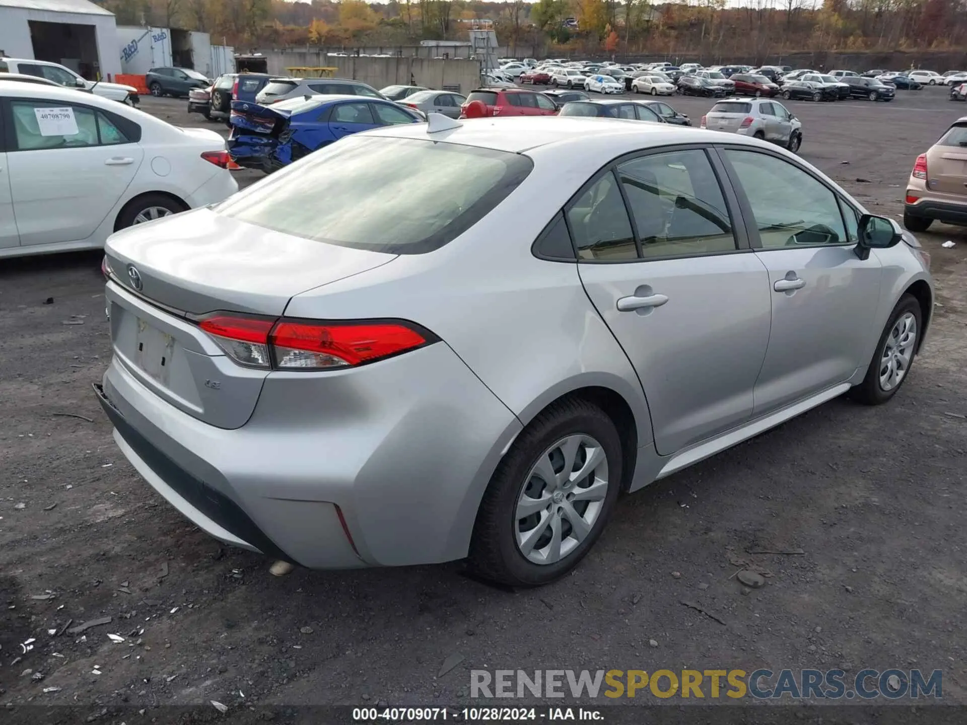 4 Photograph of a damaged car JTDEPRAE9LJ050779 TOYOTA COROLLA 2020
