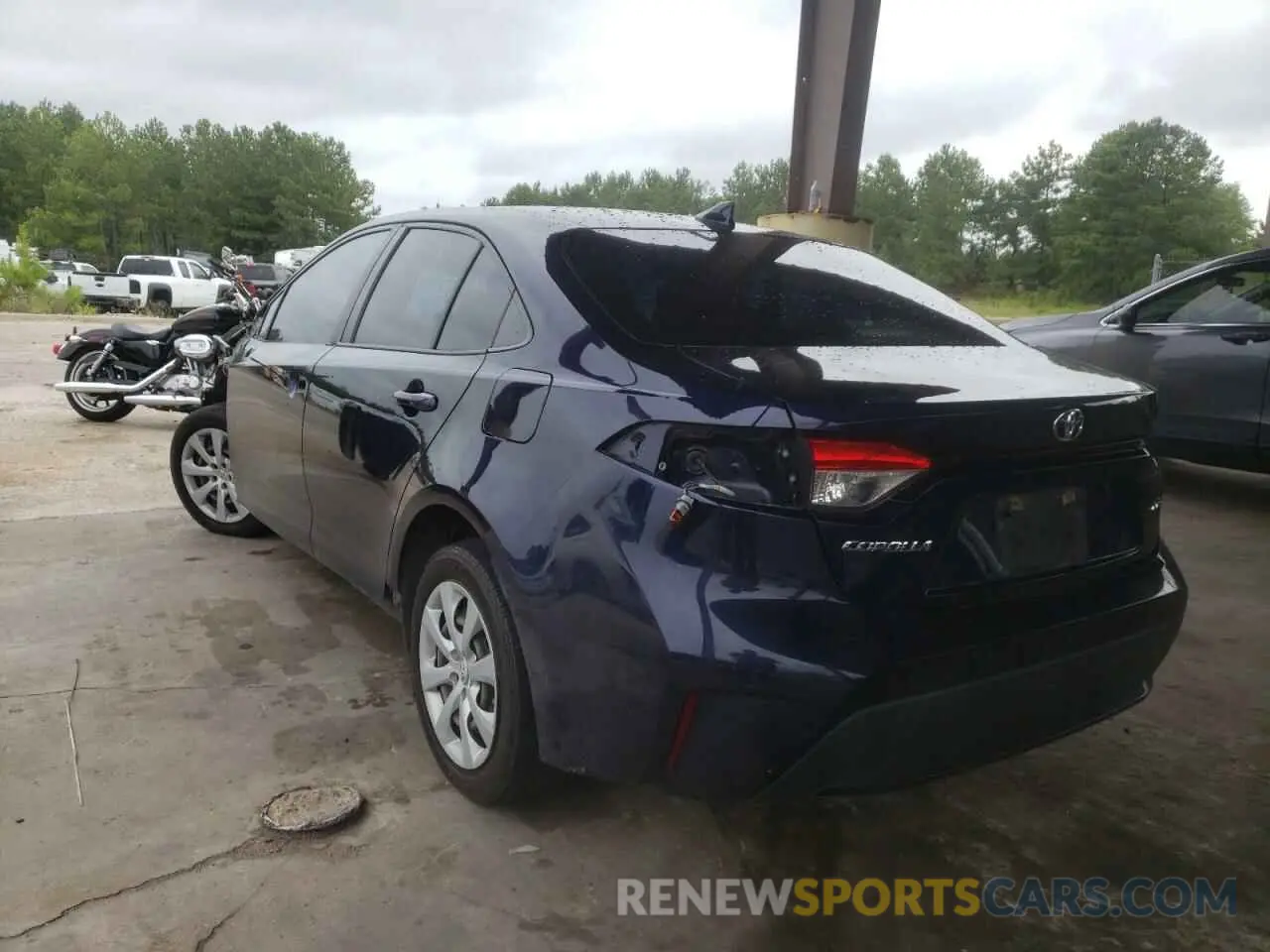 3 Photograph of a damaged car JTDEPRAE9LJ052063 TOYOTA COROLLA 2020