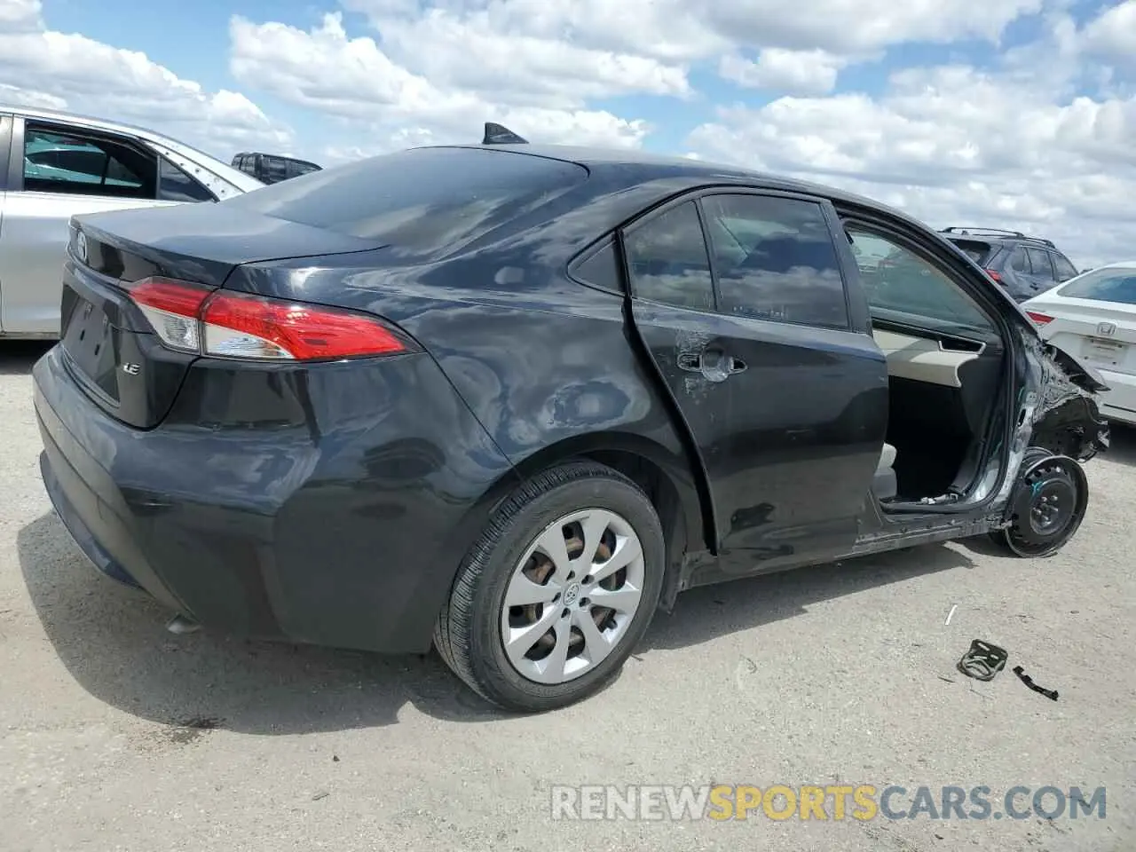 3 Фотография поврежденного автомобиля JTDEPRAE9LJ056310 TOYOTA COROLLA 2020
