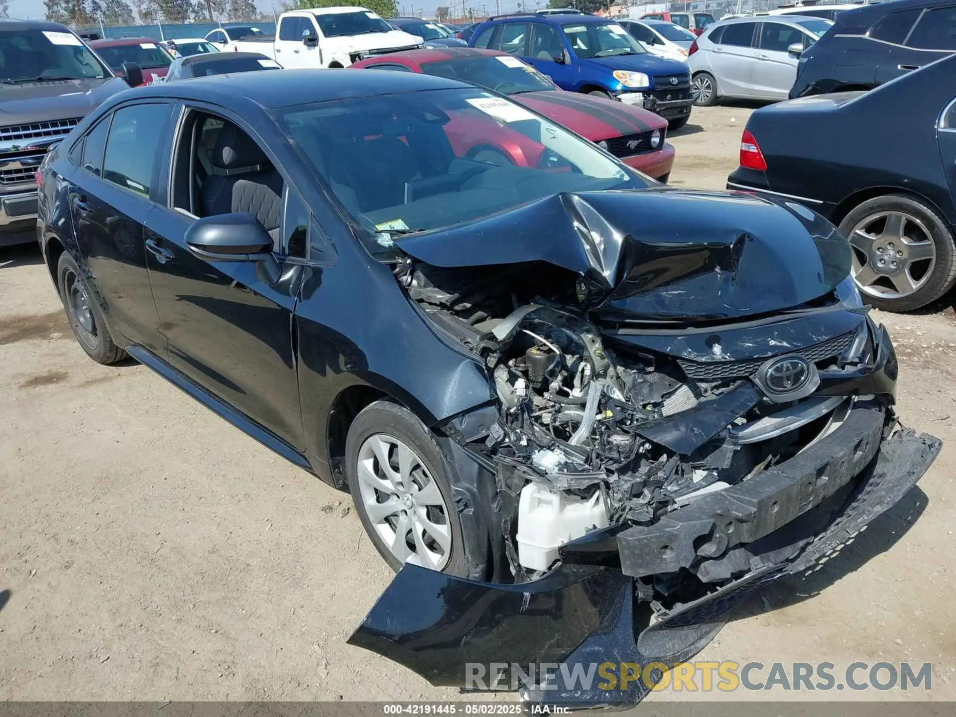 1 Photograph of a damaged car JTDEPRAE9LJ069896 TOYOTA COROLLA 2020