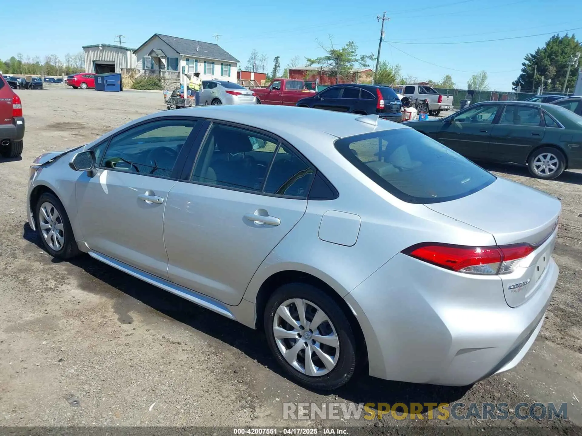 3 Фотография поврежденного автомобиля JTDEPRAE9LJ078792 TOYOTA COROLLA 2020