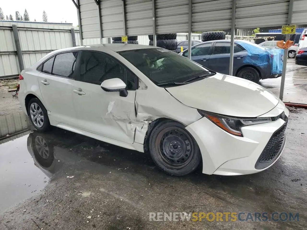 4 Фотография поврежденного автомобиля JTDEPRAE9LJ080977 TOYOTA COROLLA 2020